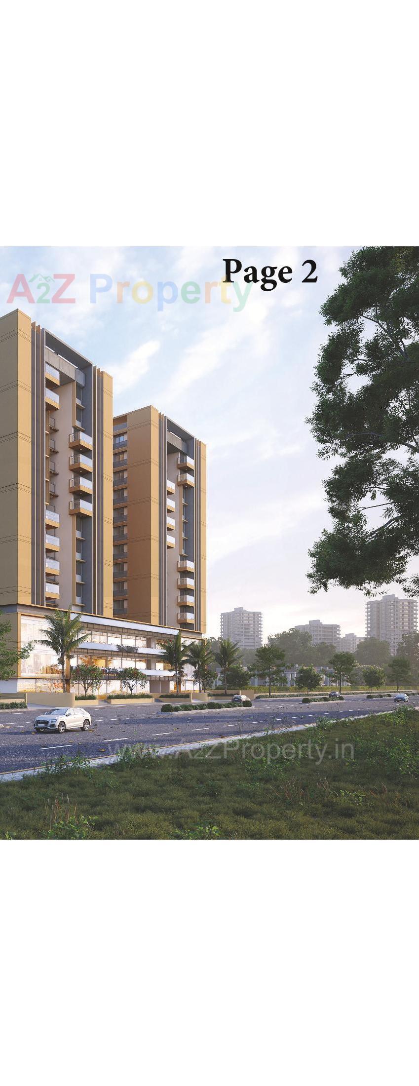 3D Elevation of real estate project The Palm Paradise located at Wadaj, Ahmedabad, Gujarat