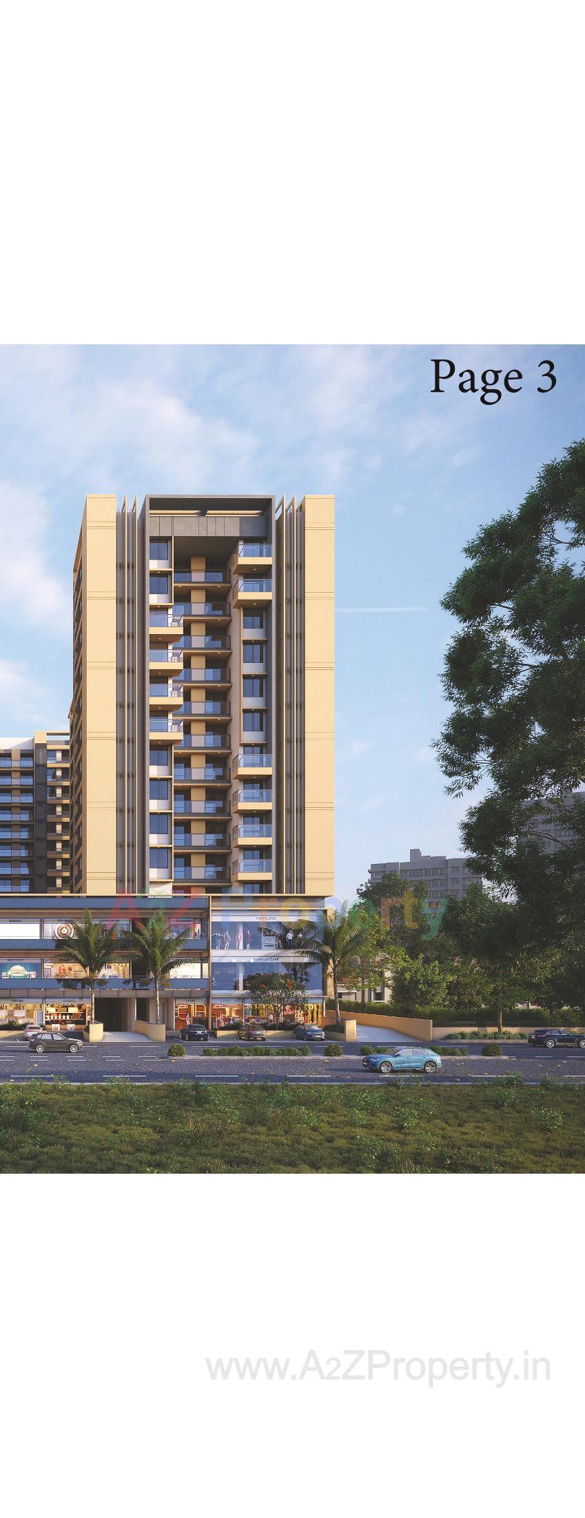 3D Elevation of real estate project The Palm Paradise located at Wadaj, Ahmedabad, Gujarat