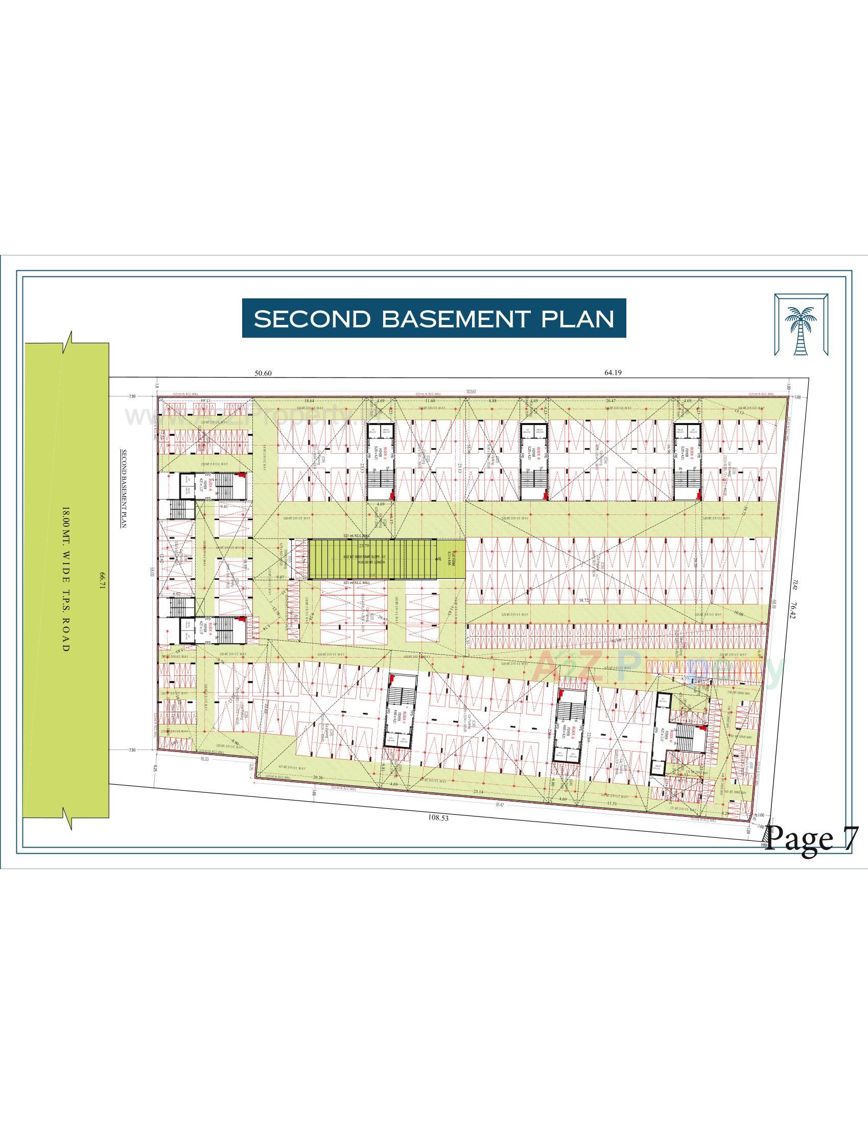 Layout of real estate project The Palm Paradise located at Wadaj, Ahmedabad, Gujarat