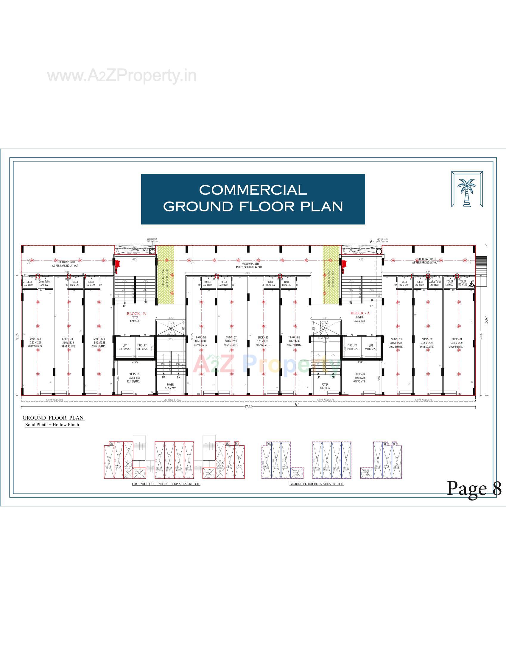 Layout of real estate project The Palm Paradise located at Wadaj, Ahmedabad, Gujarat