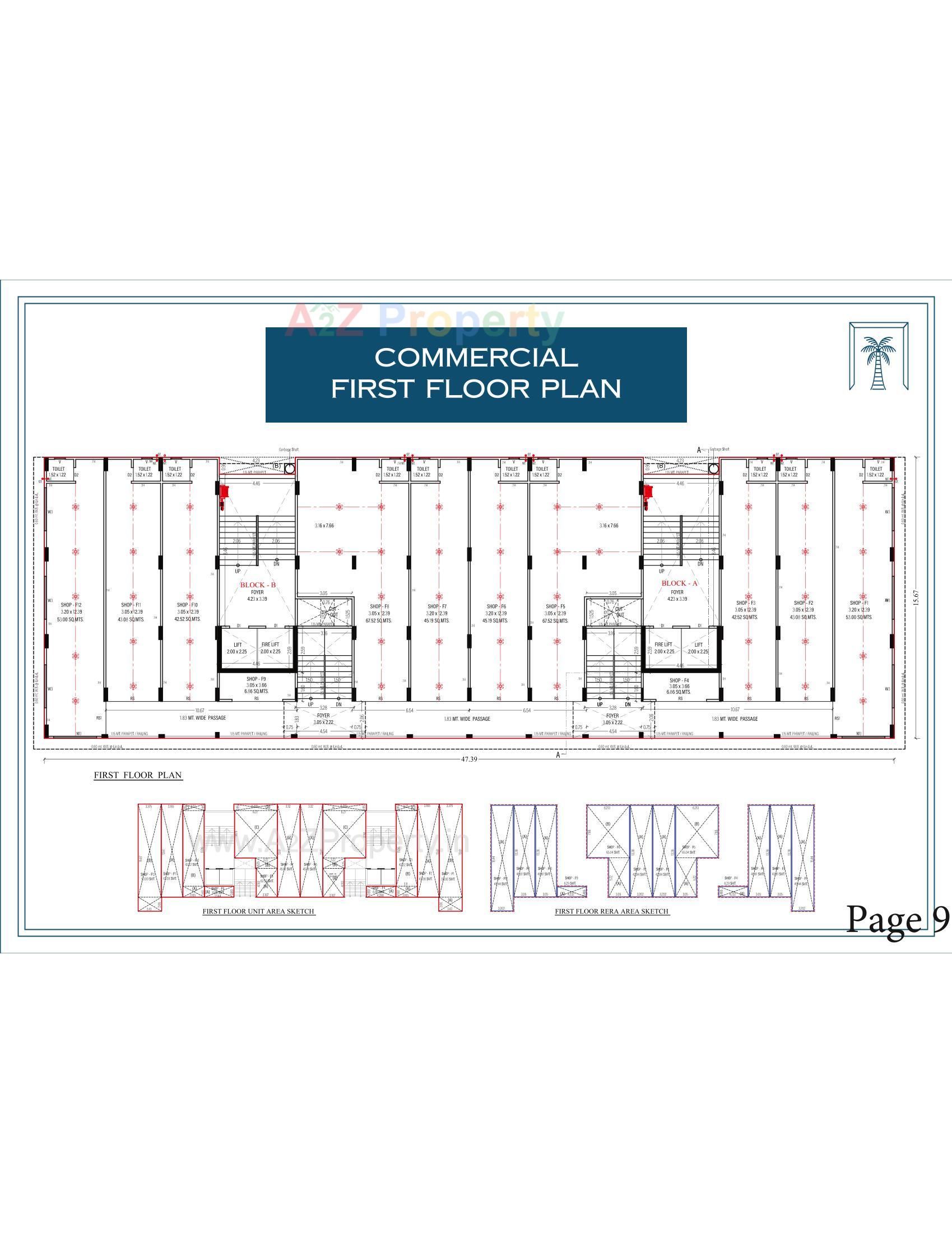 Layout of real estate project The Palm Paradise located at Wadaj, Ahmedabad, Gujarat