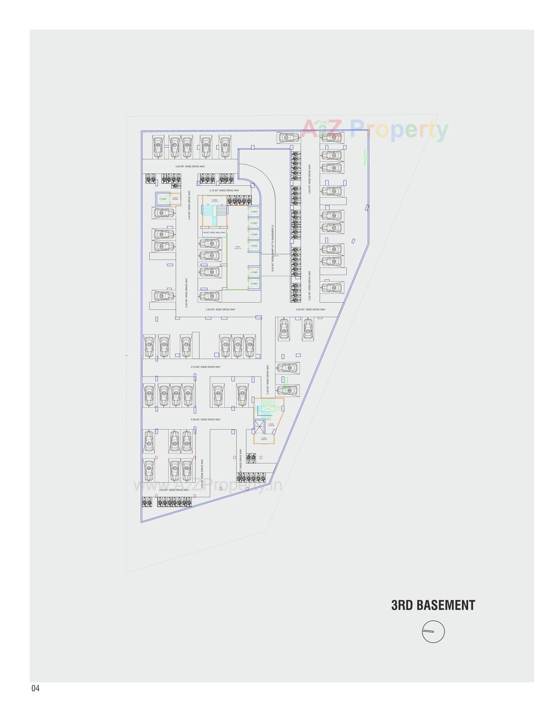 Layout of real estate project The Prime located at Ambali , Ahmedabad, Gujarat
