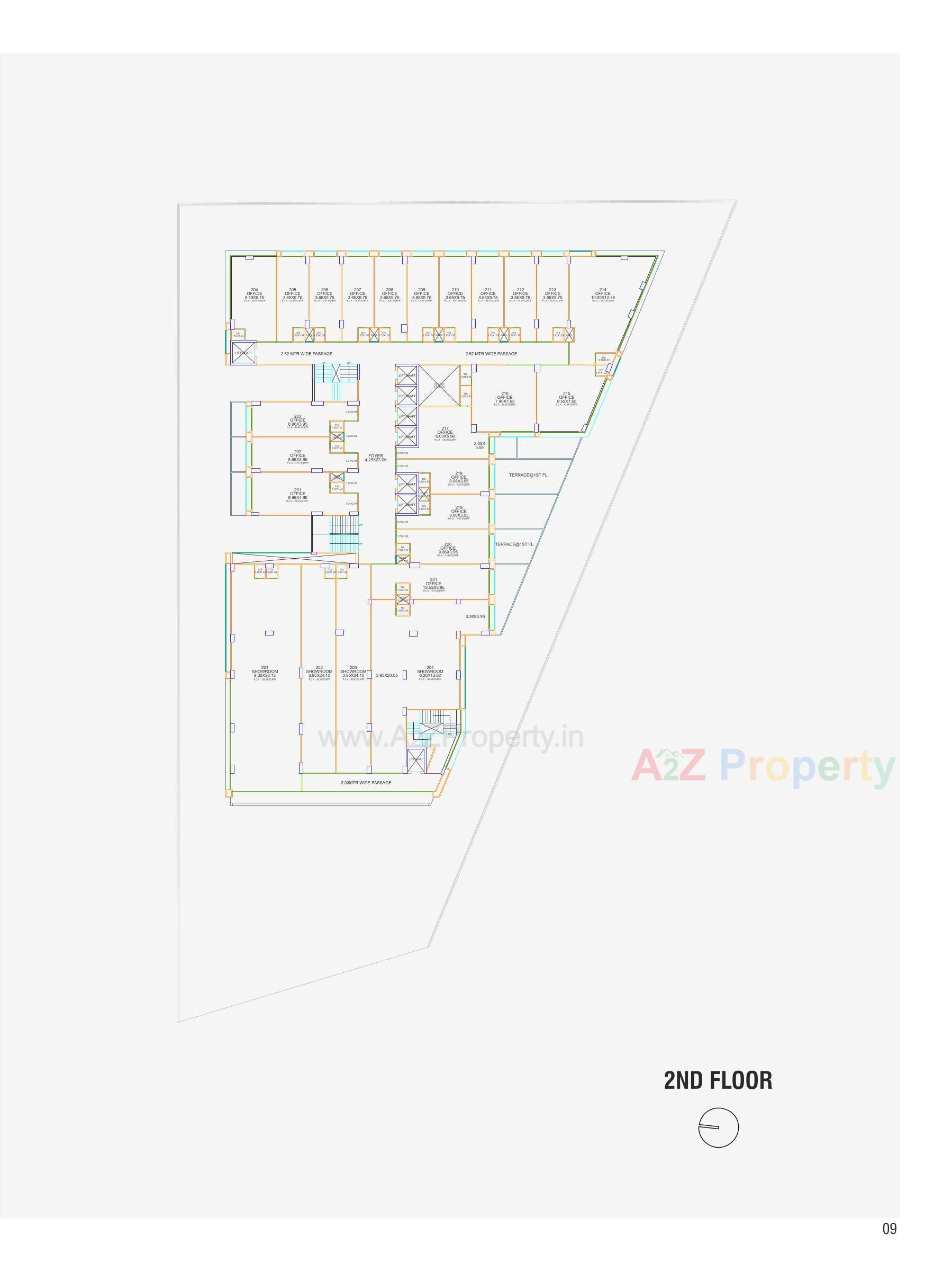 Layout of real estate project The Prime located at Ambali , Ahmedabad, Gujarat