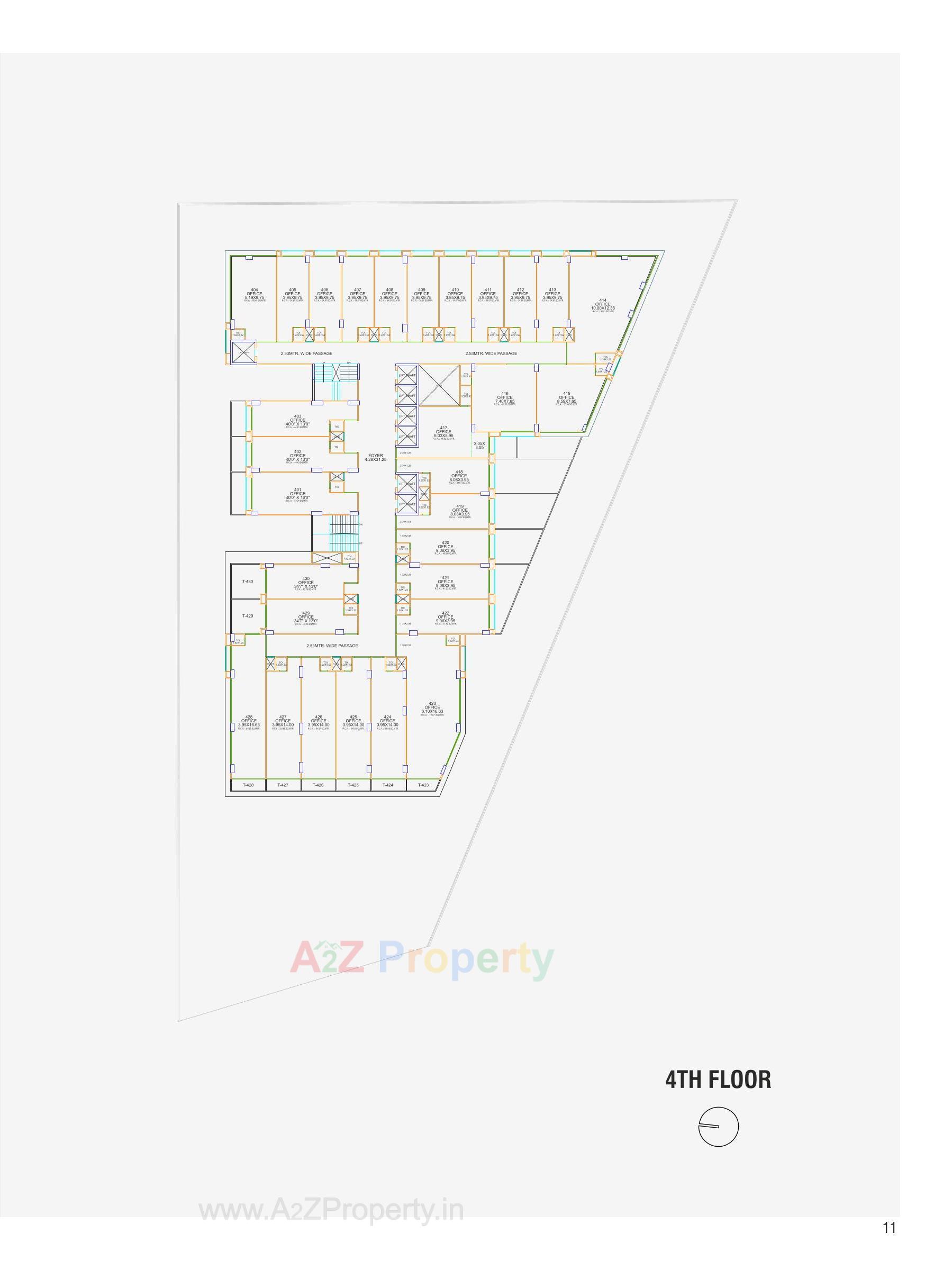 Layout of real estate project The Prime located at Ambali , Ahmedabad, Gujarat