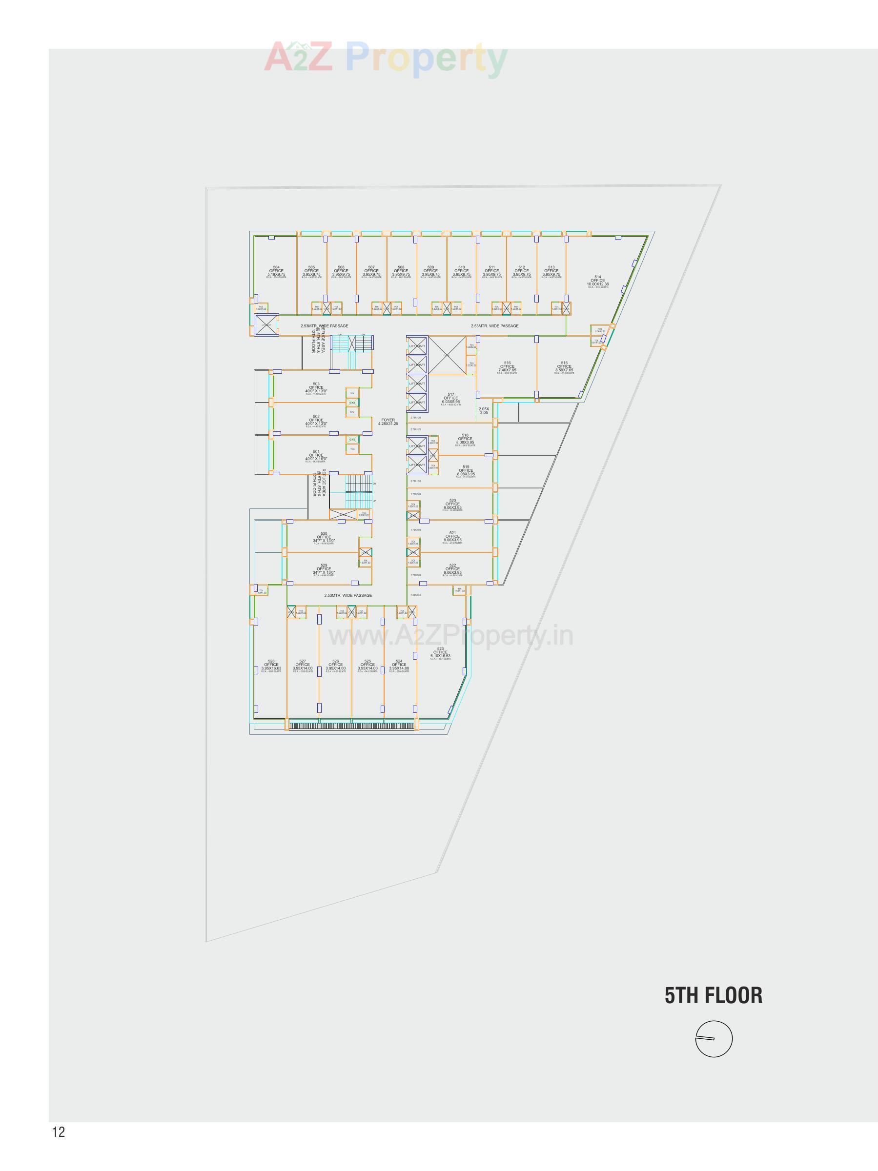 Layout of real estate project The Prime located at Ambali , Ahmedabad, Gujarat