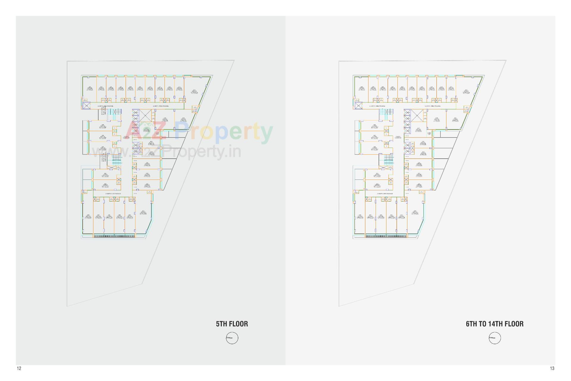 Layout of real estate project The Prime located at Ambali , Ahmedabad, Gujarat