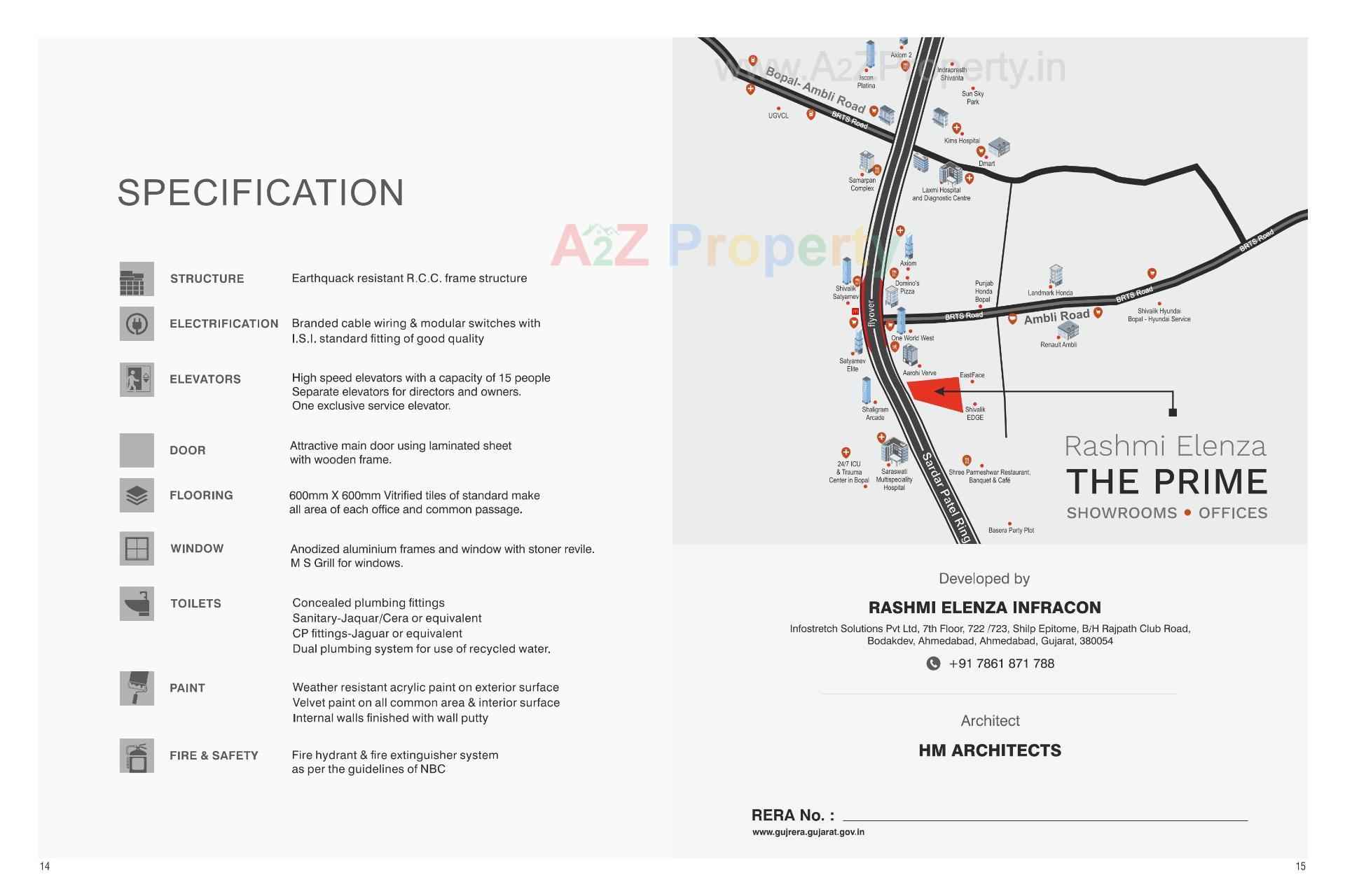 of real estate project The Prime located at Ambali , Ahmedabad, Gujarat