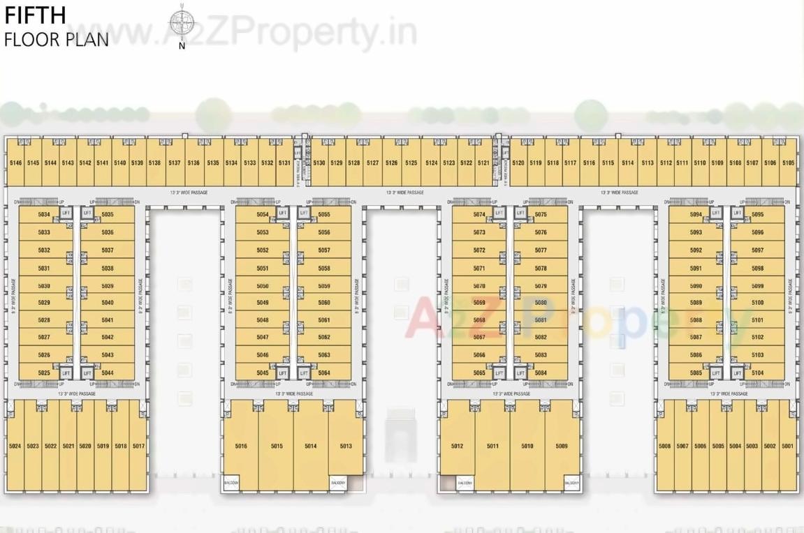 Layout of real estate project The Retail Park located at Bopal, Ahmedabad, Gujarat