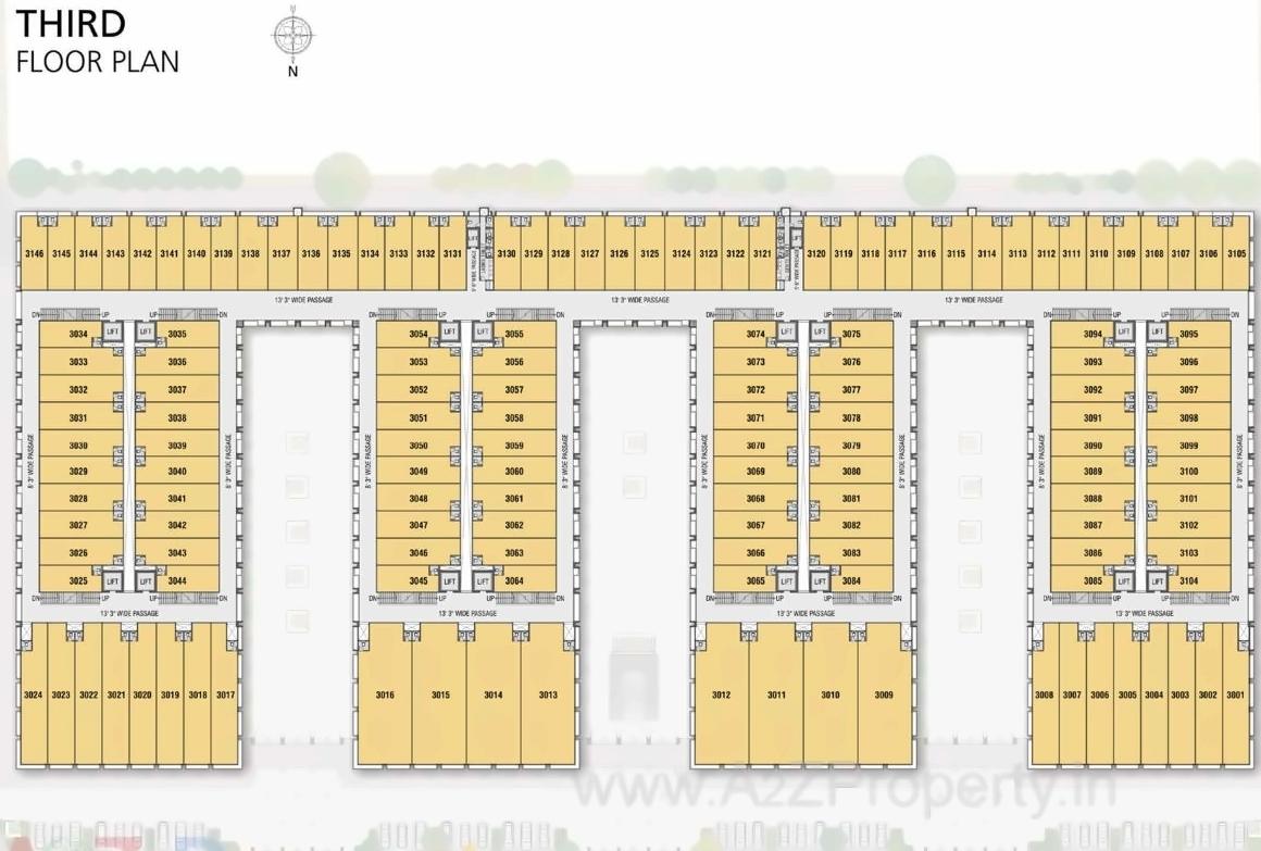 Layout of real estate project The Retail Park located at Bopal, Ahmedabad, Gujarat