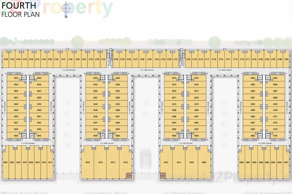 Layout of real estate project The Retail Park located at Bopal, Ahmedabad, Gujarat