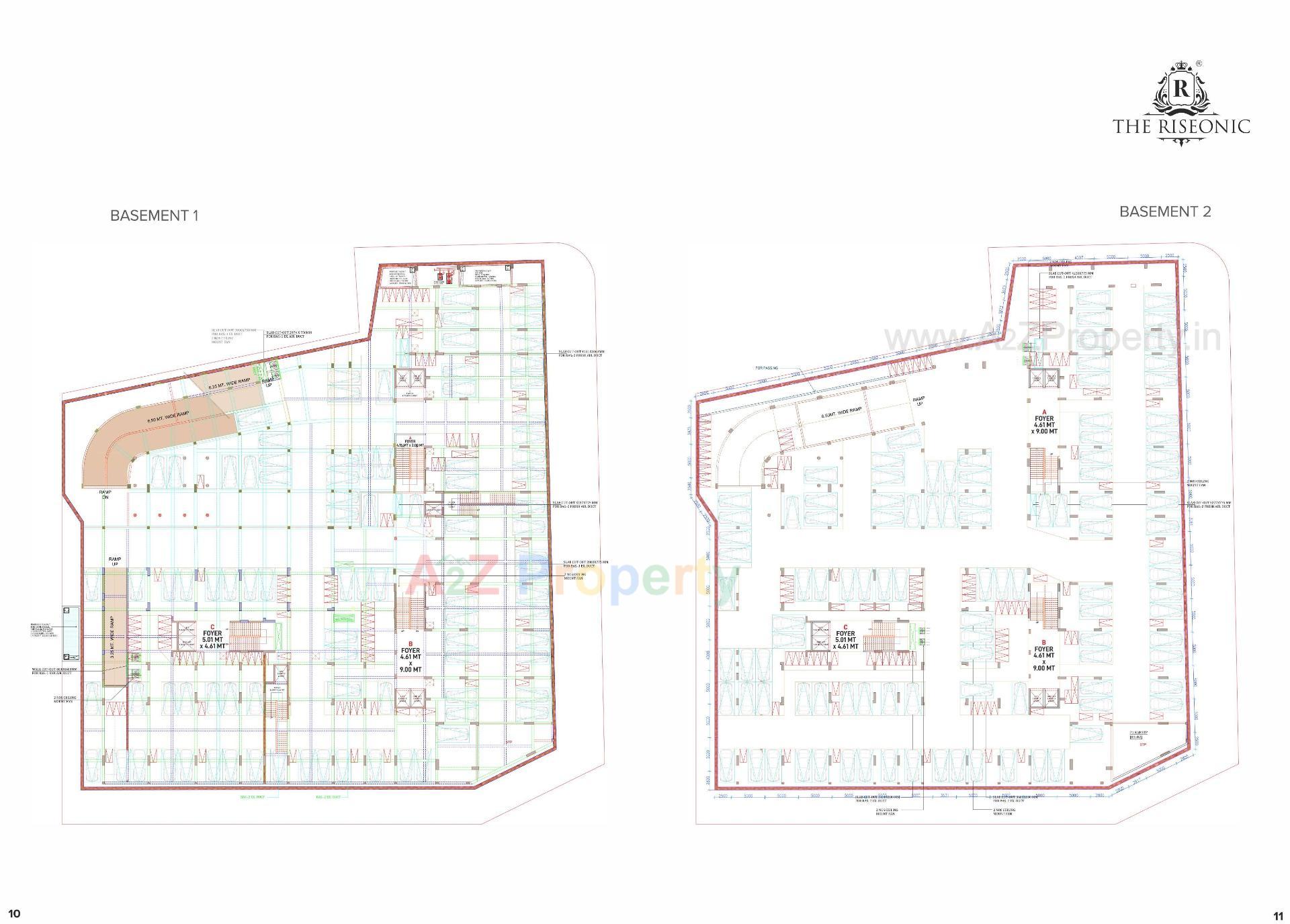 Layout of real estate project The Riseonic located at Gota, Ahmedabad, Gujarat