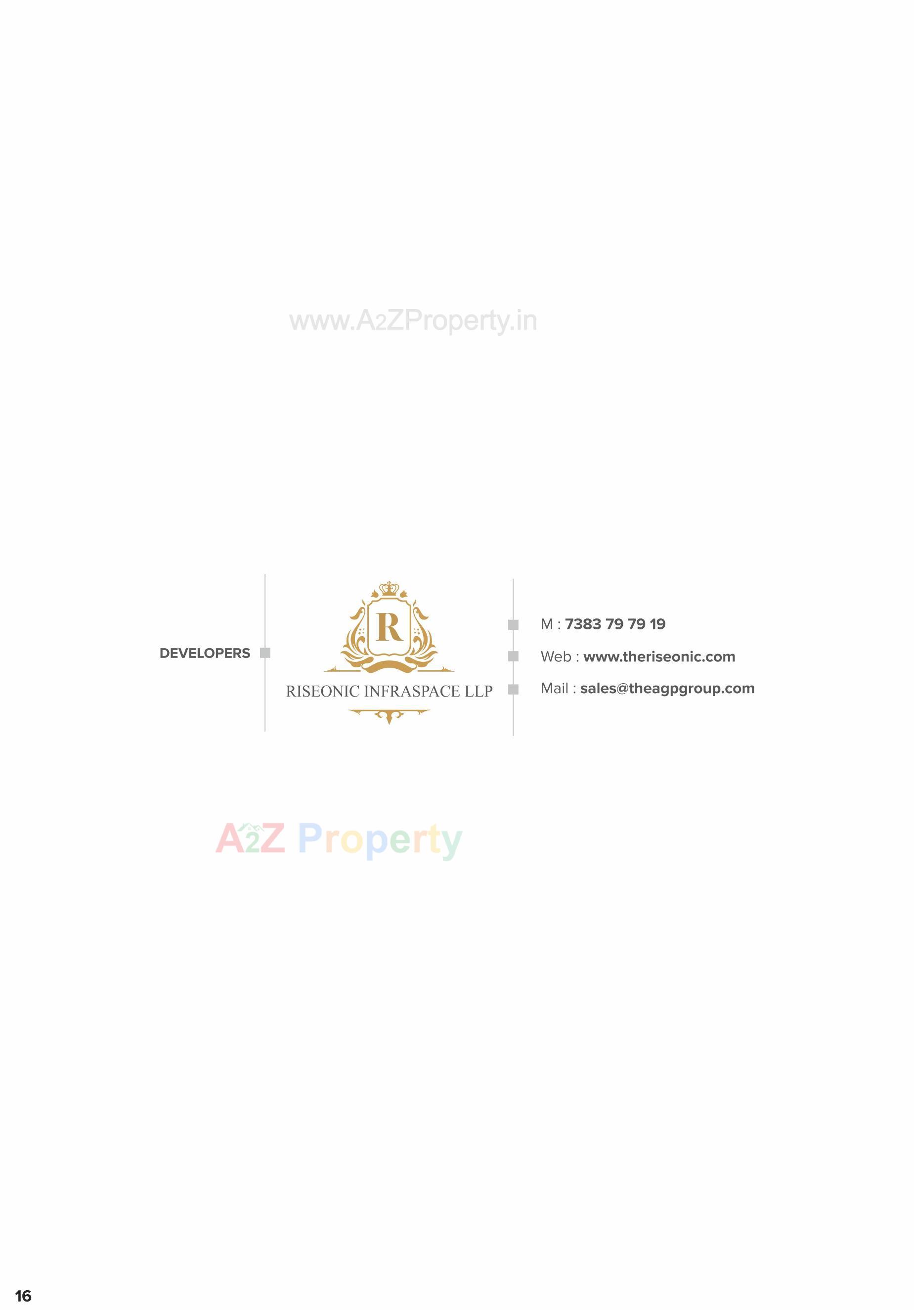  of real estate project The Riseonic located at Gota, Ahmedabad, Gujarat