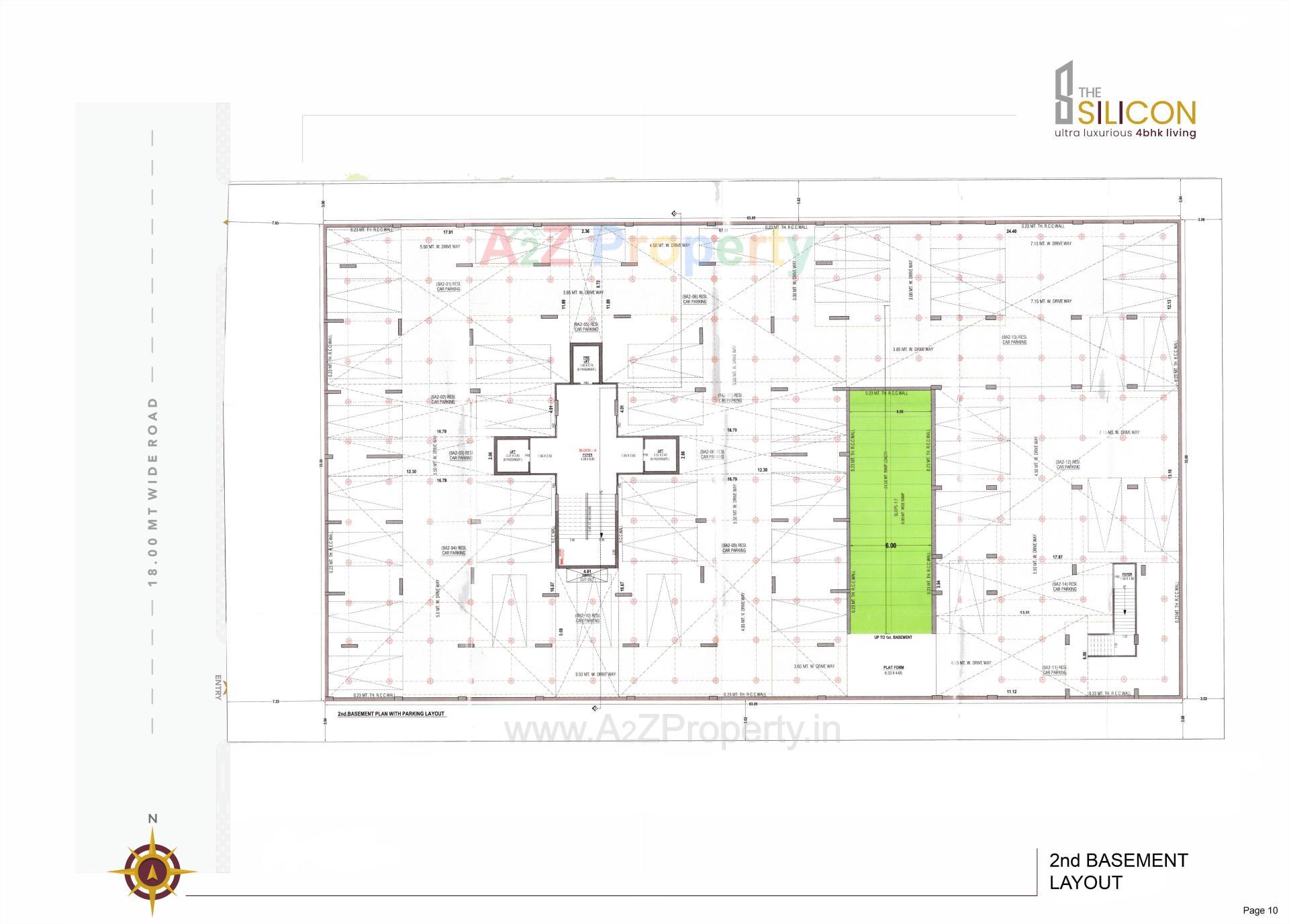 Layout of real estate project The Silicon located at Ahmedabad, Ahmedabad, Gujarat