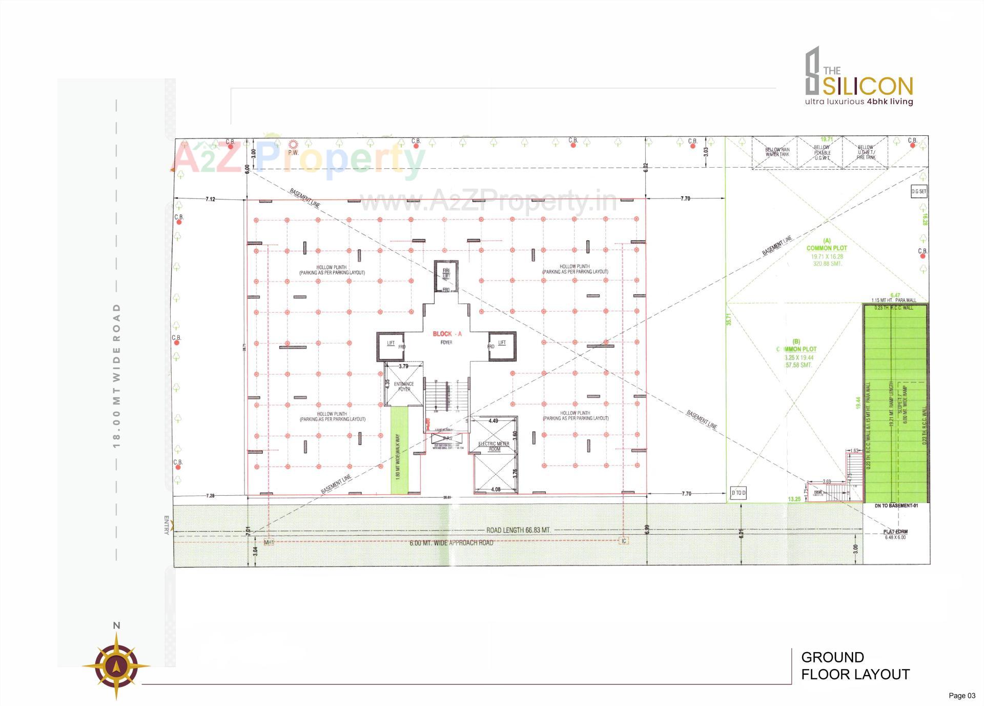 Layout of real estate project The Silicon located at Ahmedabad, Ahmedabad, Gujarat