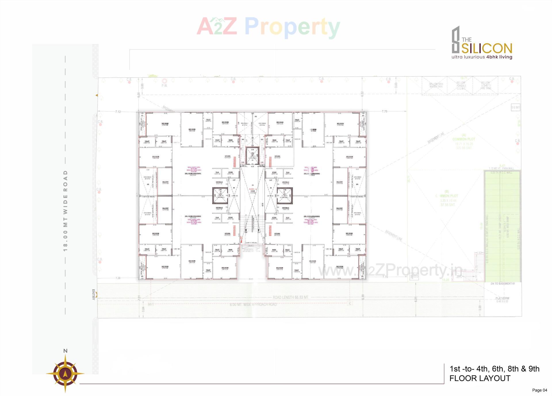 Layout of real estate project The Silicon located at Ahmedabad, Ahmedabad, Gujarat