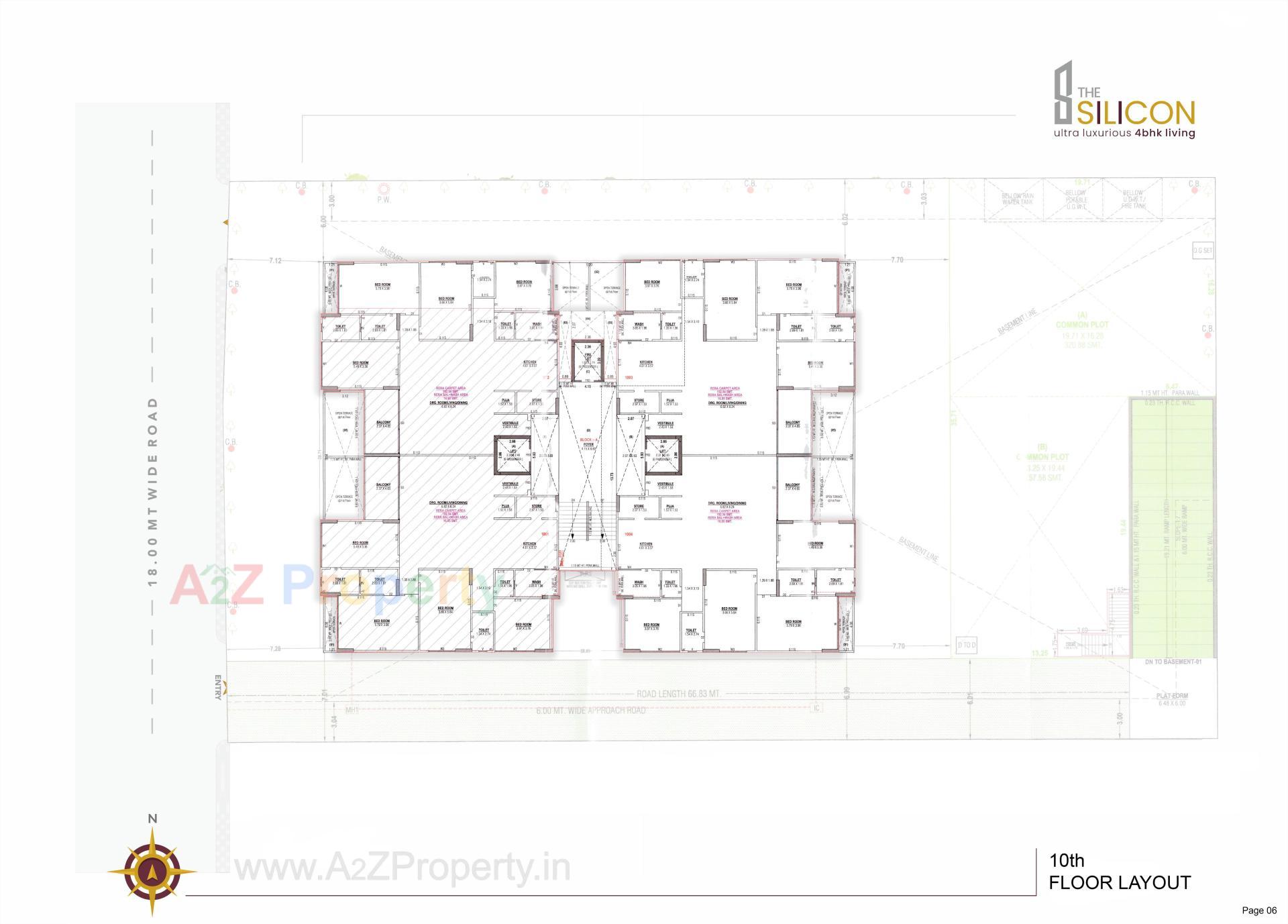 Layout of real estate project The Silicon located at Ahmedabad, Ahmedabad, Gujarat