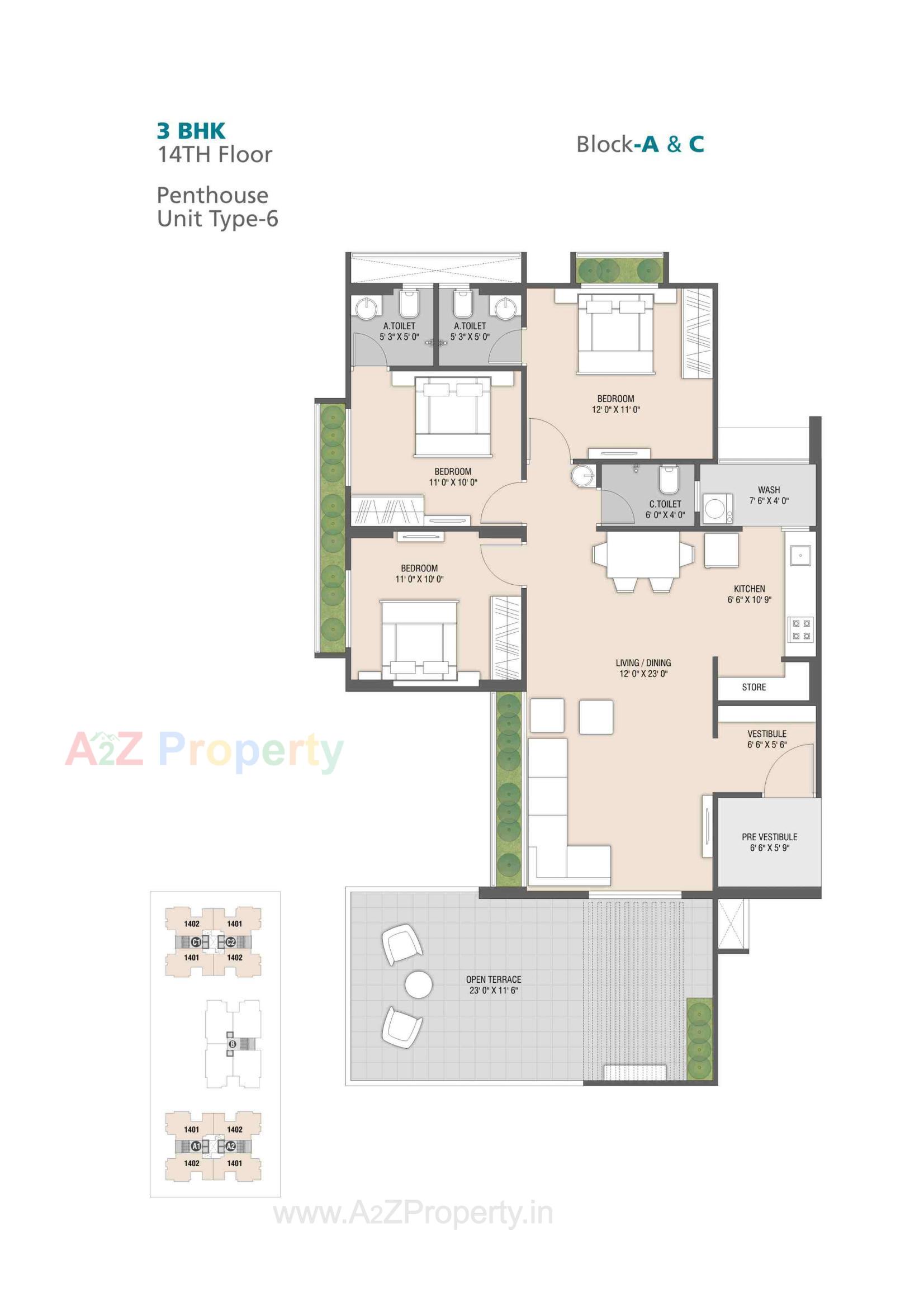 Layout of real estate project The Skylark located at Nikol, Ahmedabad, Gujarat