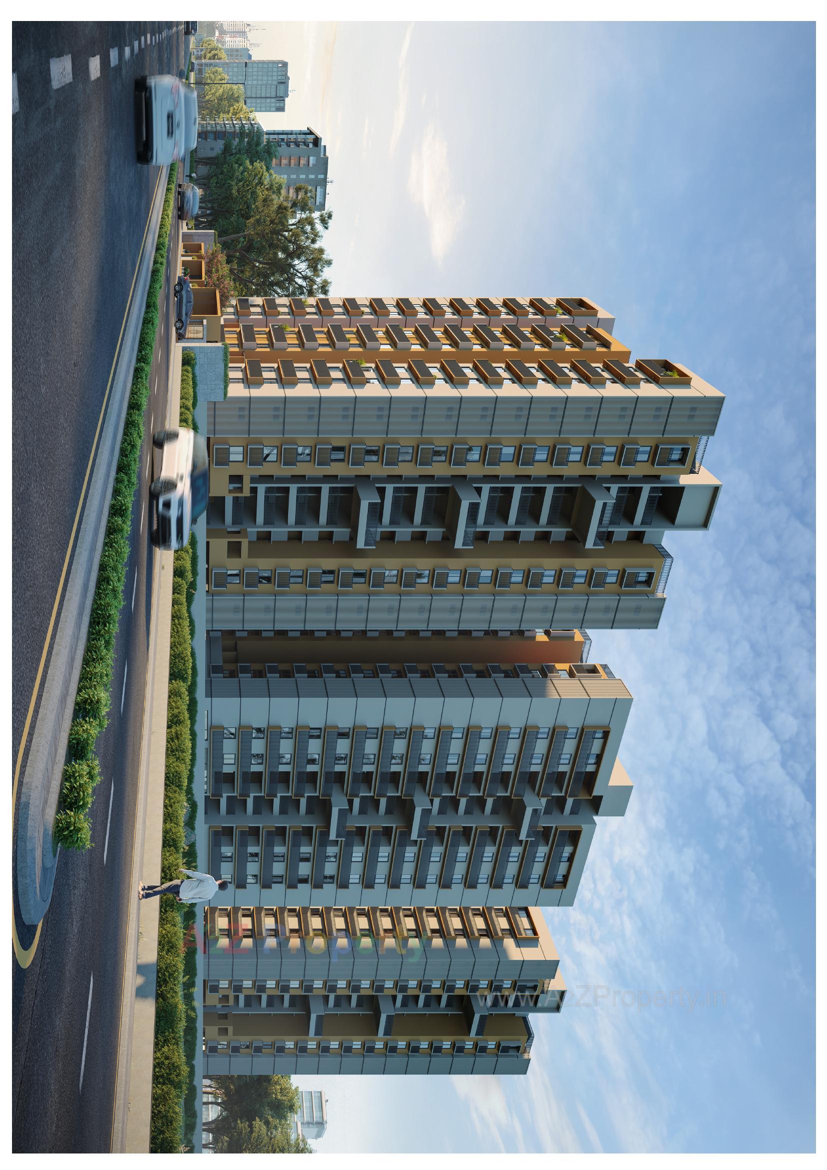 3D Elevation of real estate project The Skylark located at Nikol, Ahmedabad, Gujarat