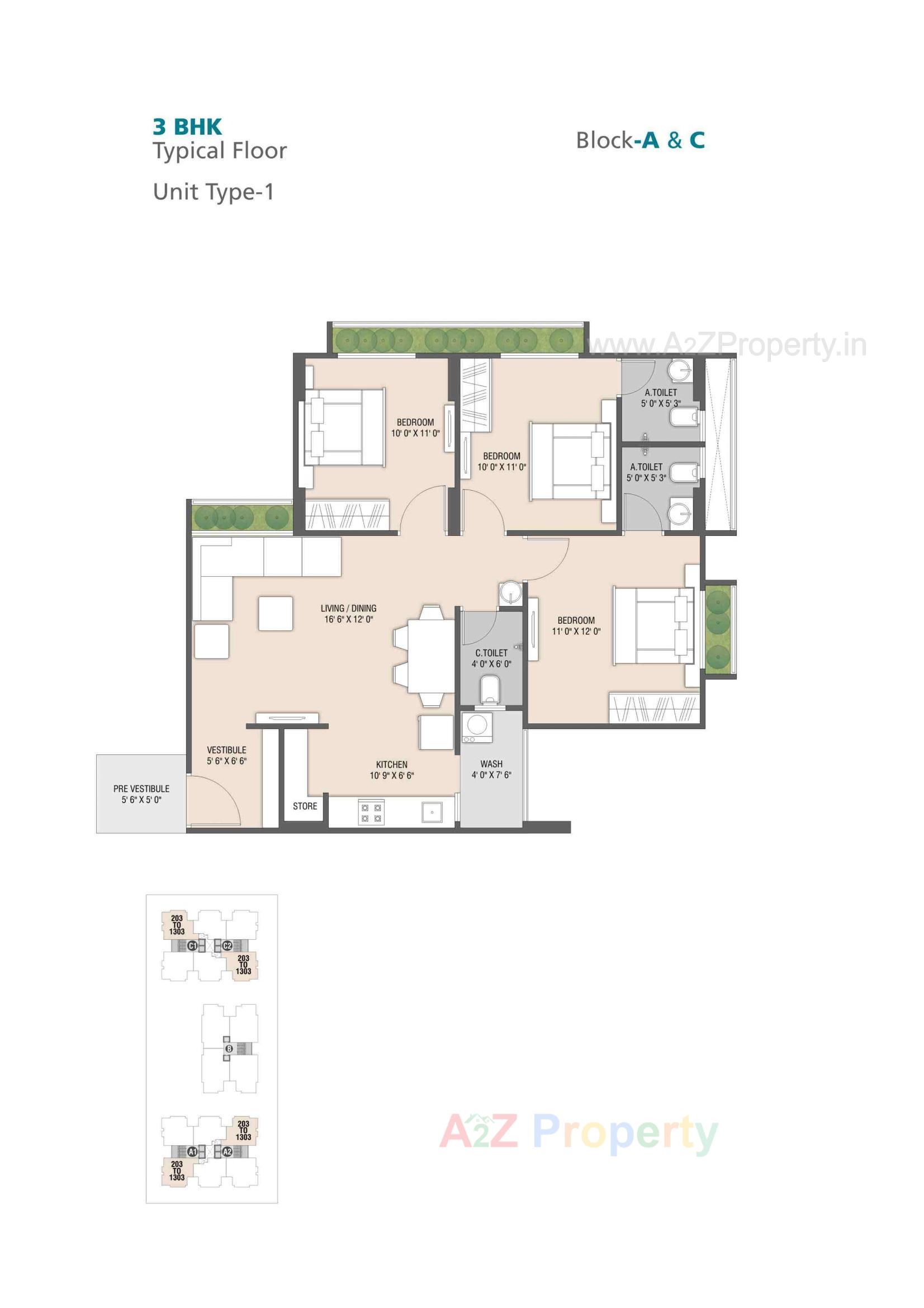 Layout of real estate project The Skylark located at Nikol, Ahmedabad, Gujarat