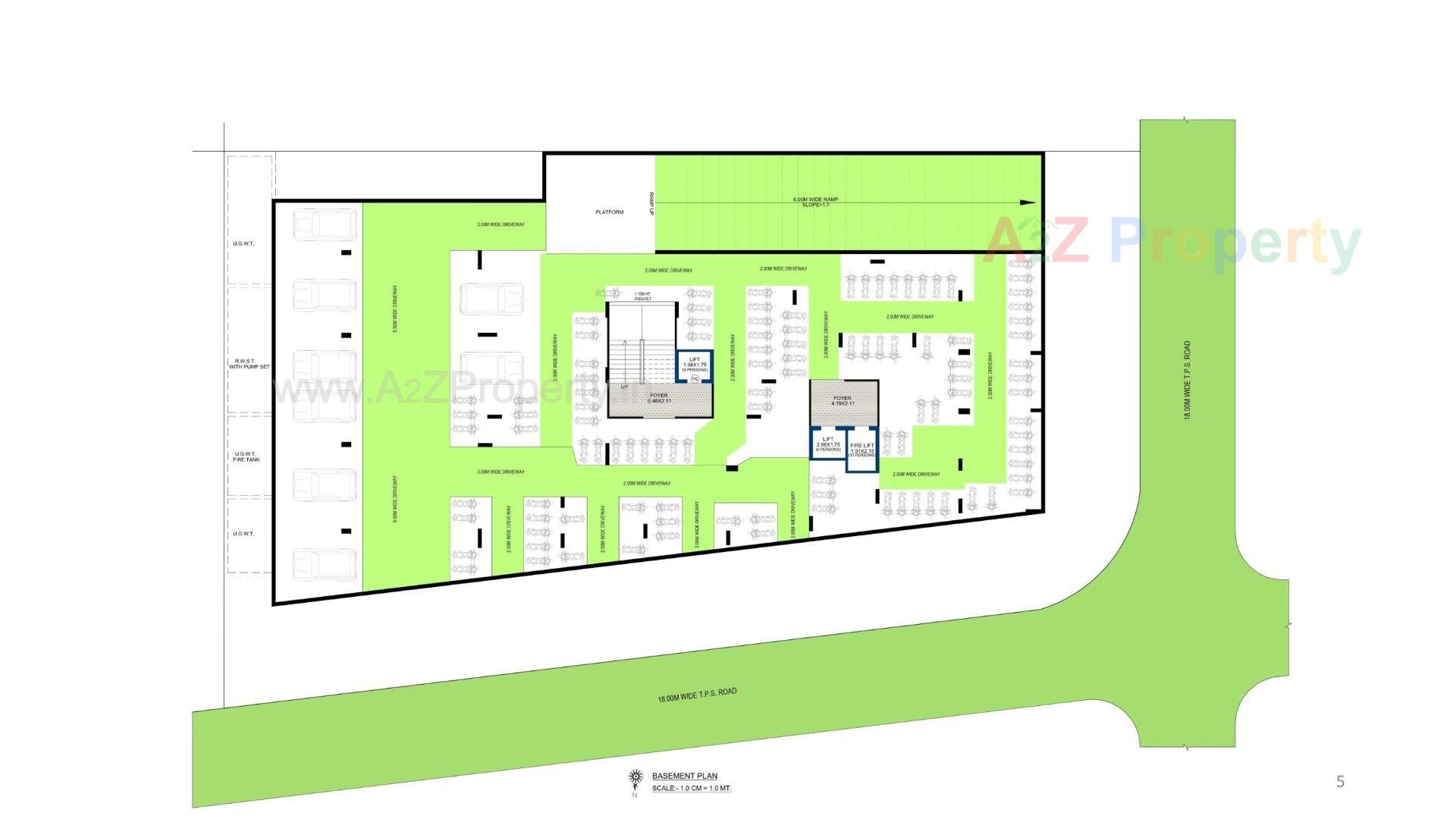 Layout of real estate project The Skyler located at Bhadaj, Ahmedabad, Gujarat