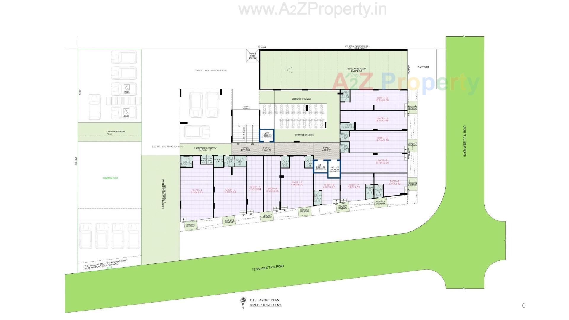 Layout of real estate project The Skyler located at Bhadaj, Ahmedabad, Gujarat