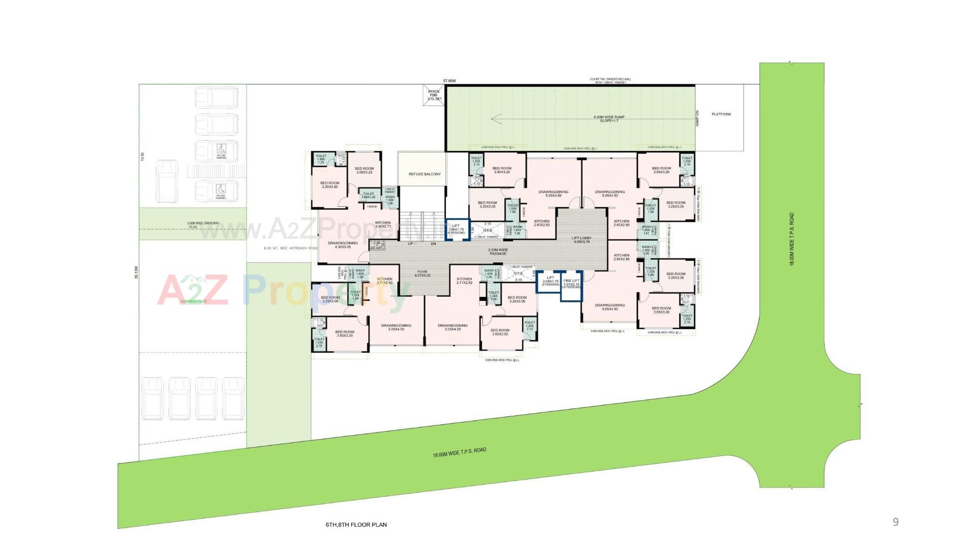Layout of real estate project The Skyler located at Bhadaj, Ahmedabad, Gujarat