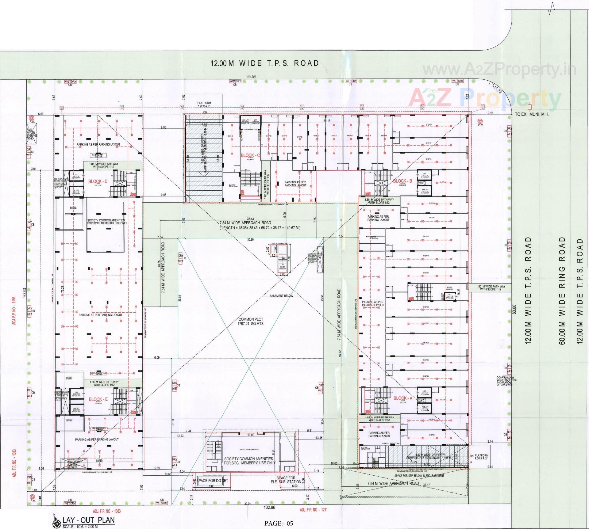 Layout of real estate project The Spire located at Bhadaj, Ahmedabad, Gujarat