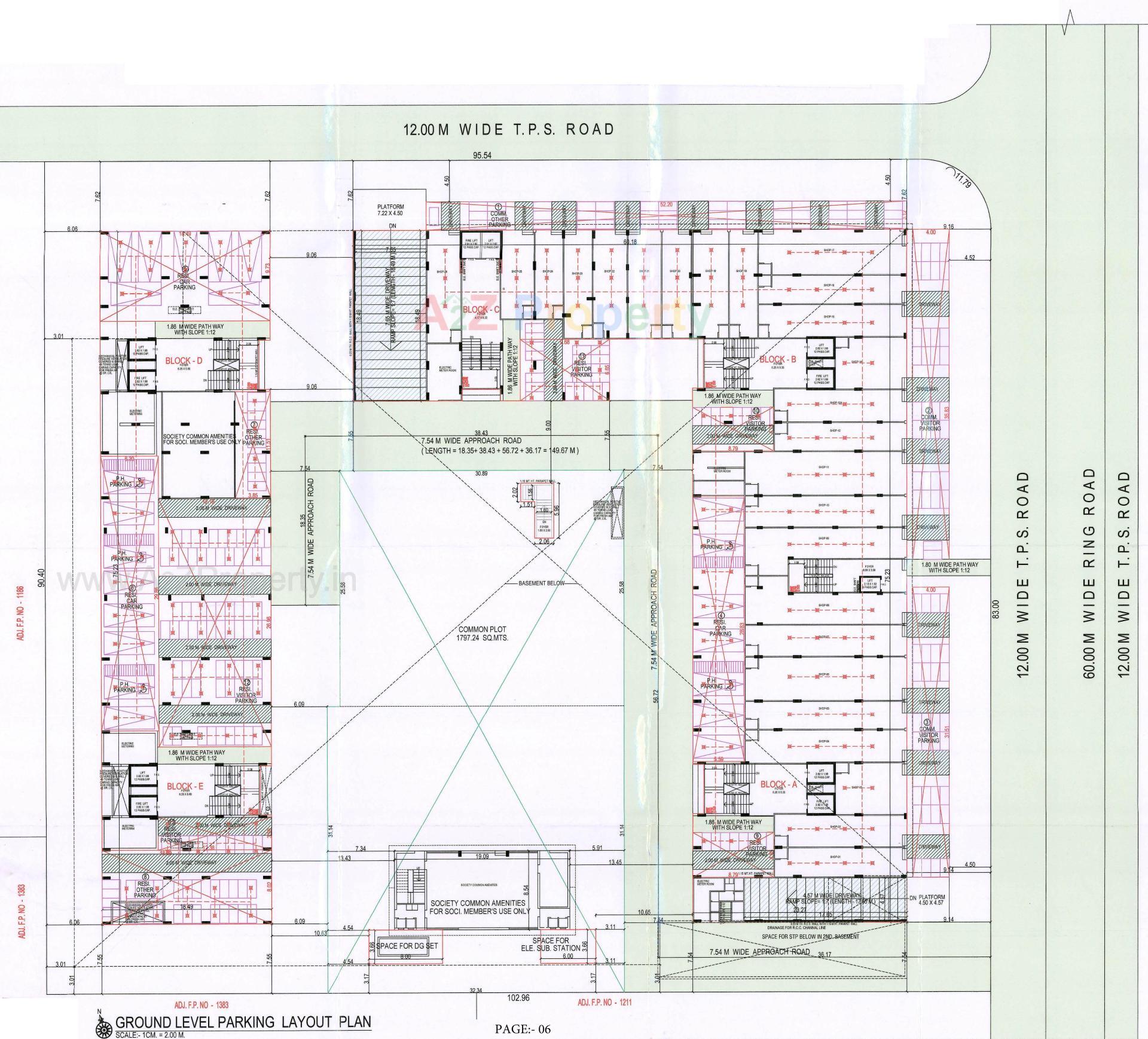 Layout of real estate project The Spire located at Bhadaj, Ahmedabad, Gujarat