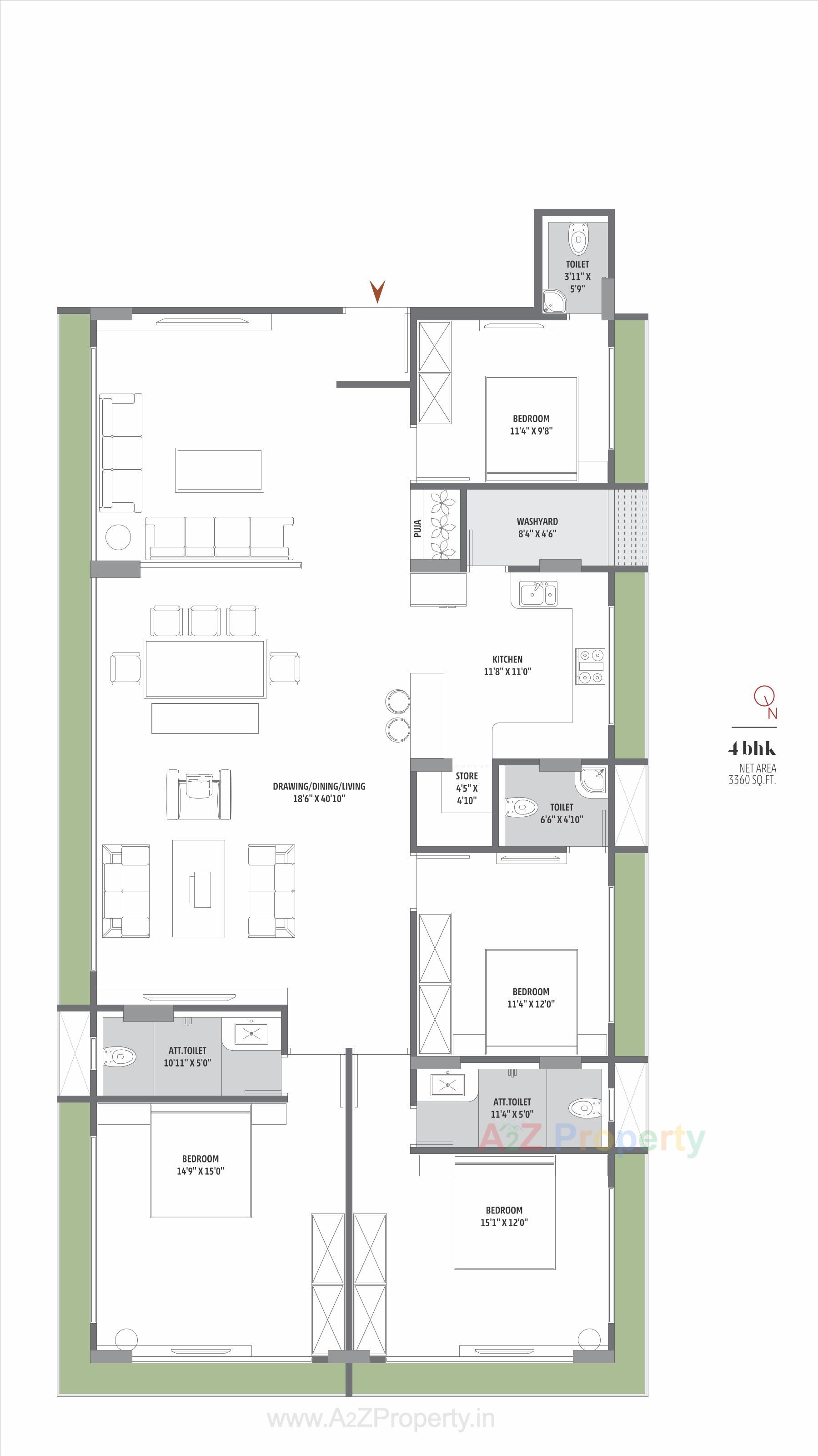 Layout of real estate project The Ten located at Changispur, Ahmedabad, Gujarat
