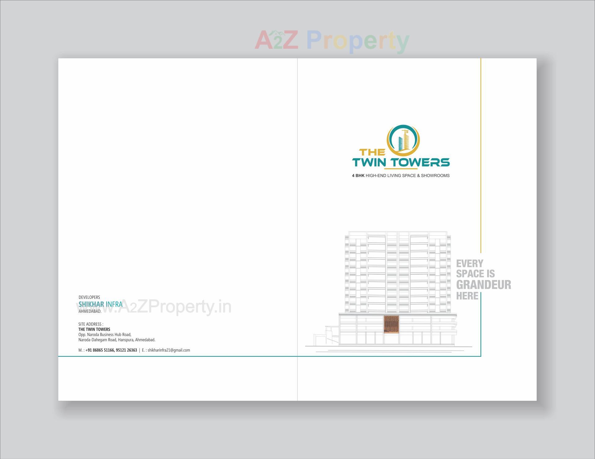  of real estate project The Twin Towers located at Hanspura, Ahmedabad, Gujarat