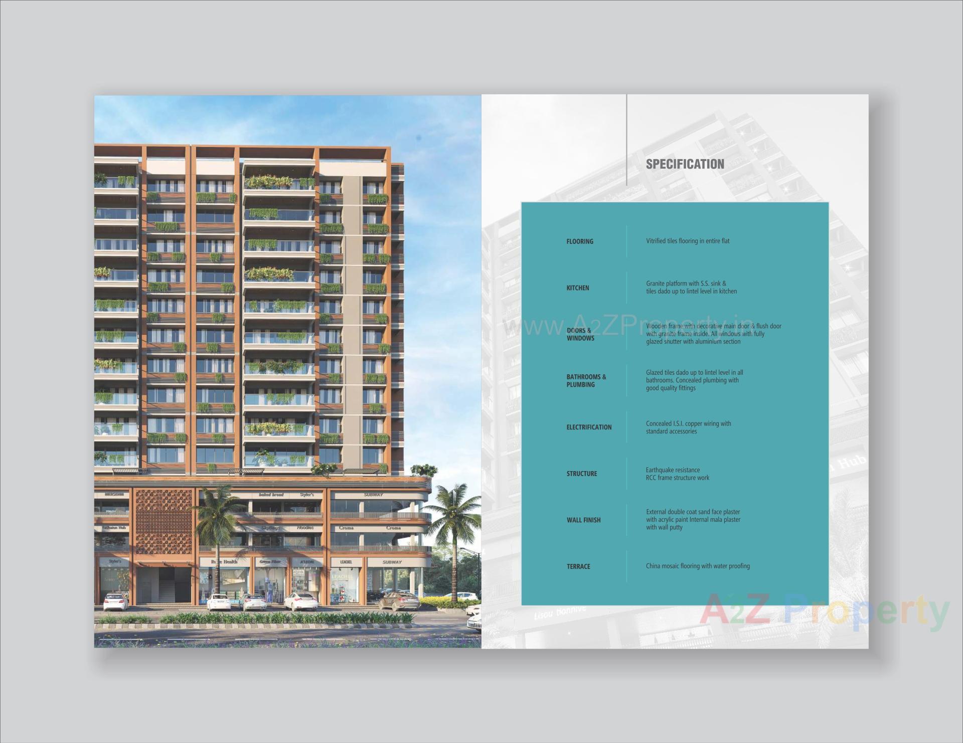  of real estate project The Twin Towers located at Hanspura, Ahmedabad, Gujarat