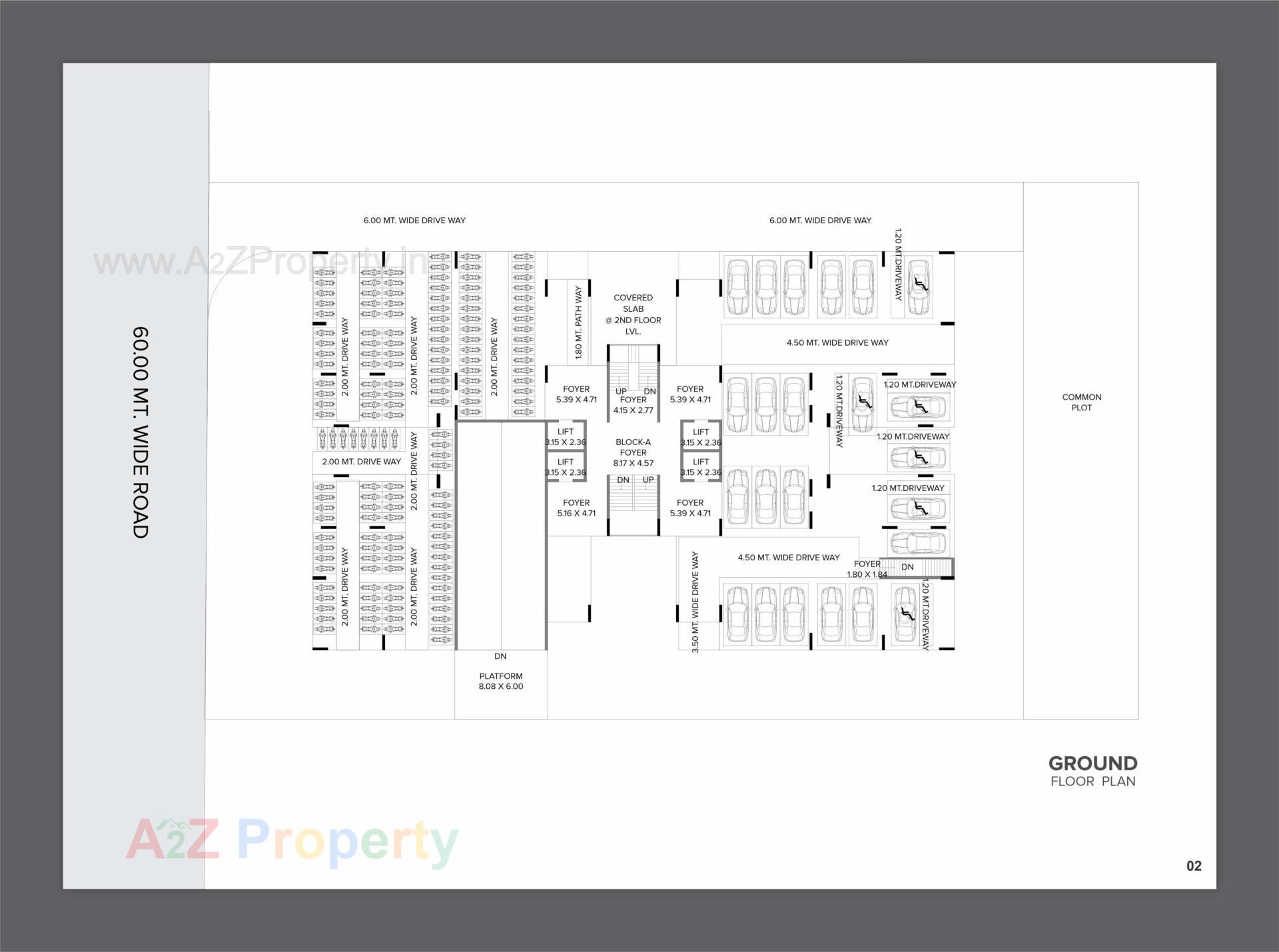 Layout of real estate project The White House located at Muthiya, Ahmedabad, Gujarat