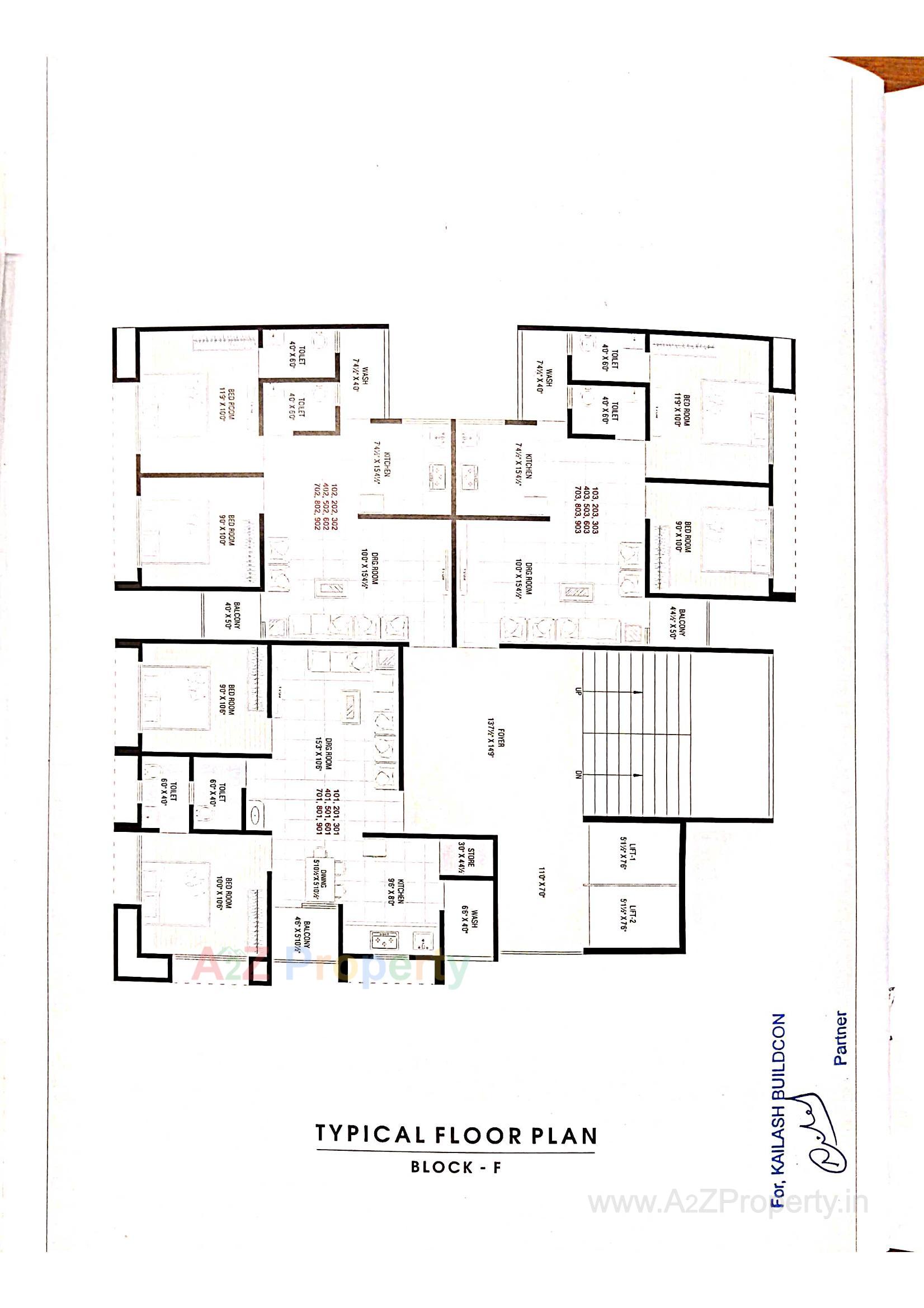 Layout of real estate project The Willows located at Hathijan, Ahmedabad, Gujarat