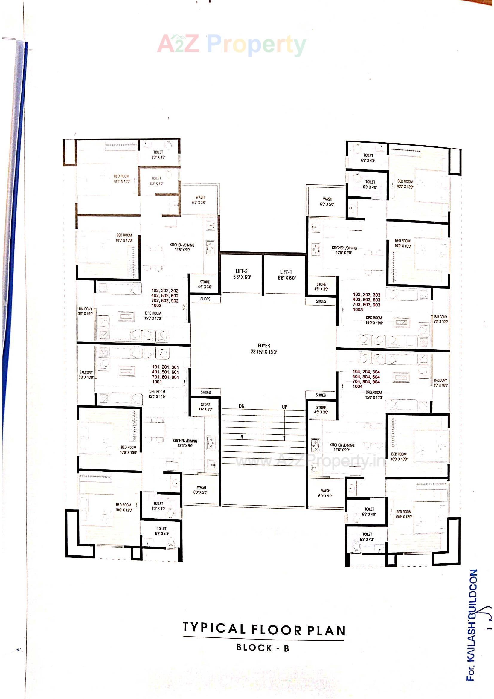 Layout of real estate project The Willows located at Hathijan, Ahmedabad, Gujarat