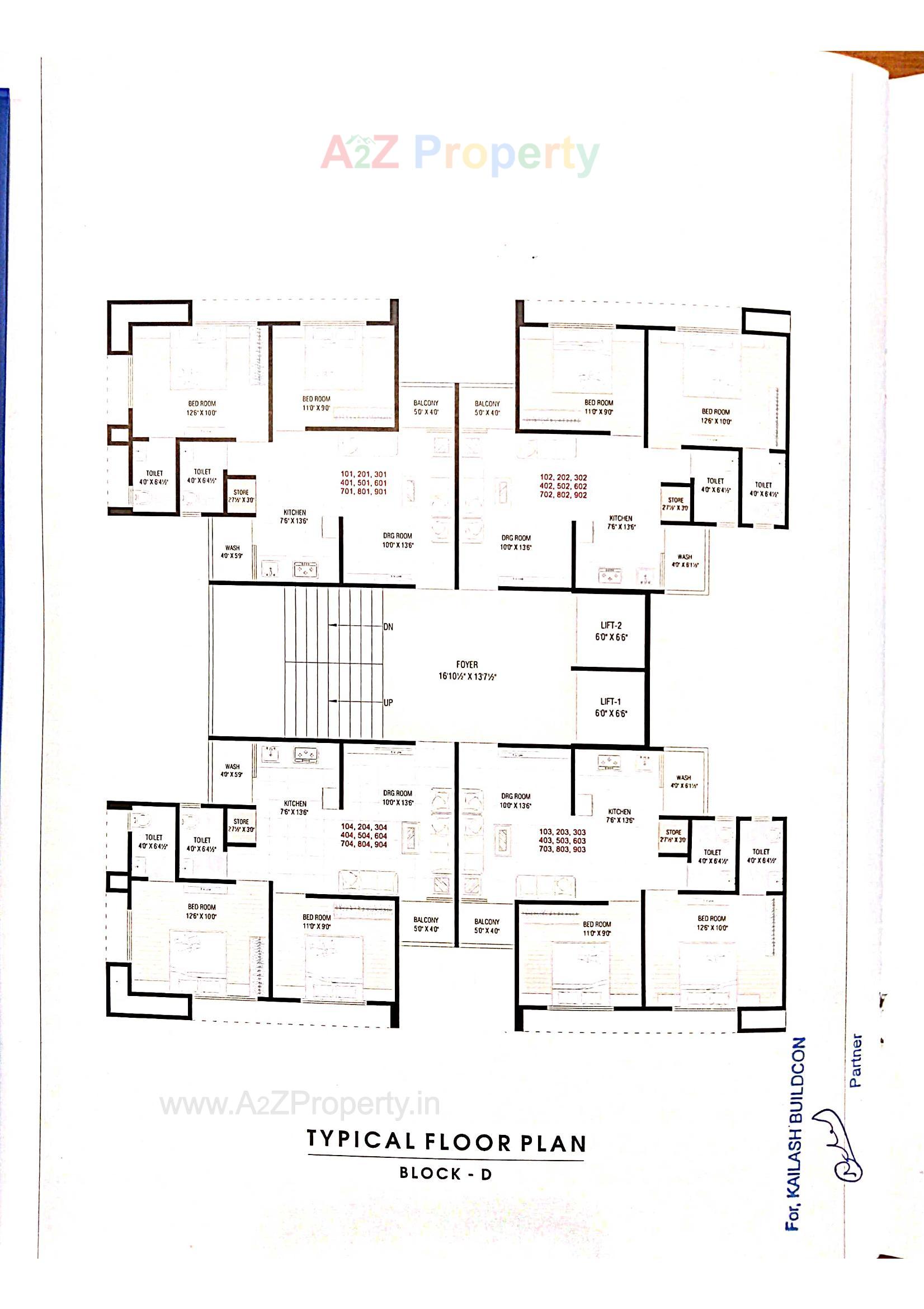 Layout of real estate project The Willows located at Hathijan, Ahmedabad, Gujarat