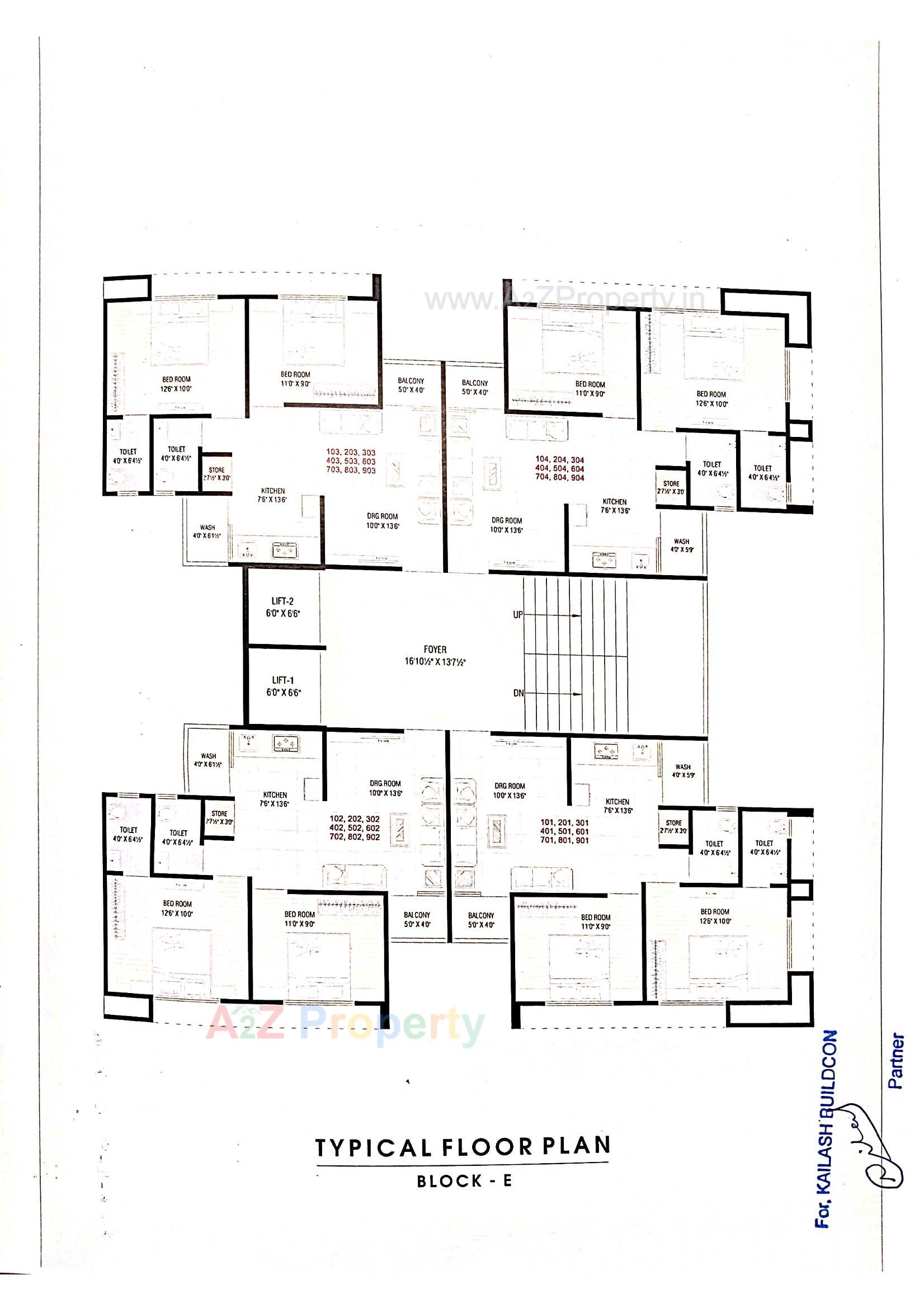 Layout of real estate project The Willows located at Hathijan, Ahmedabad, Gujarat