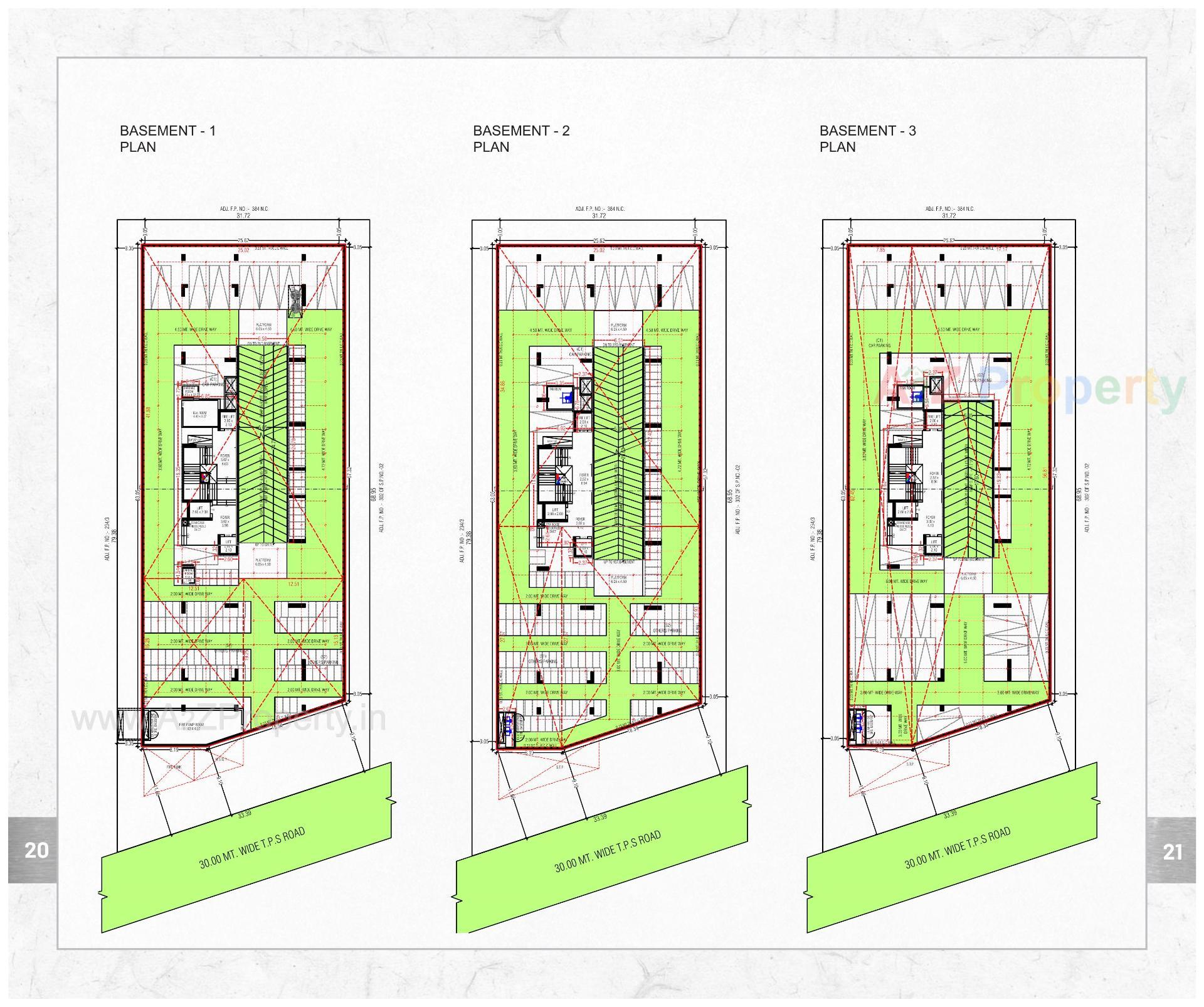 Layout of real estate project Times 40 located at Bodakdev, Ahmedabad, Gujarat