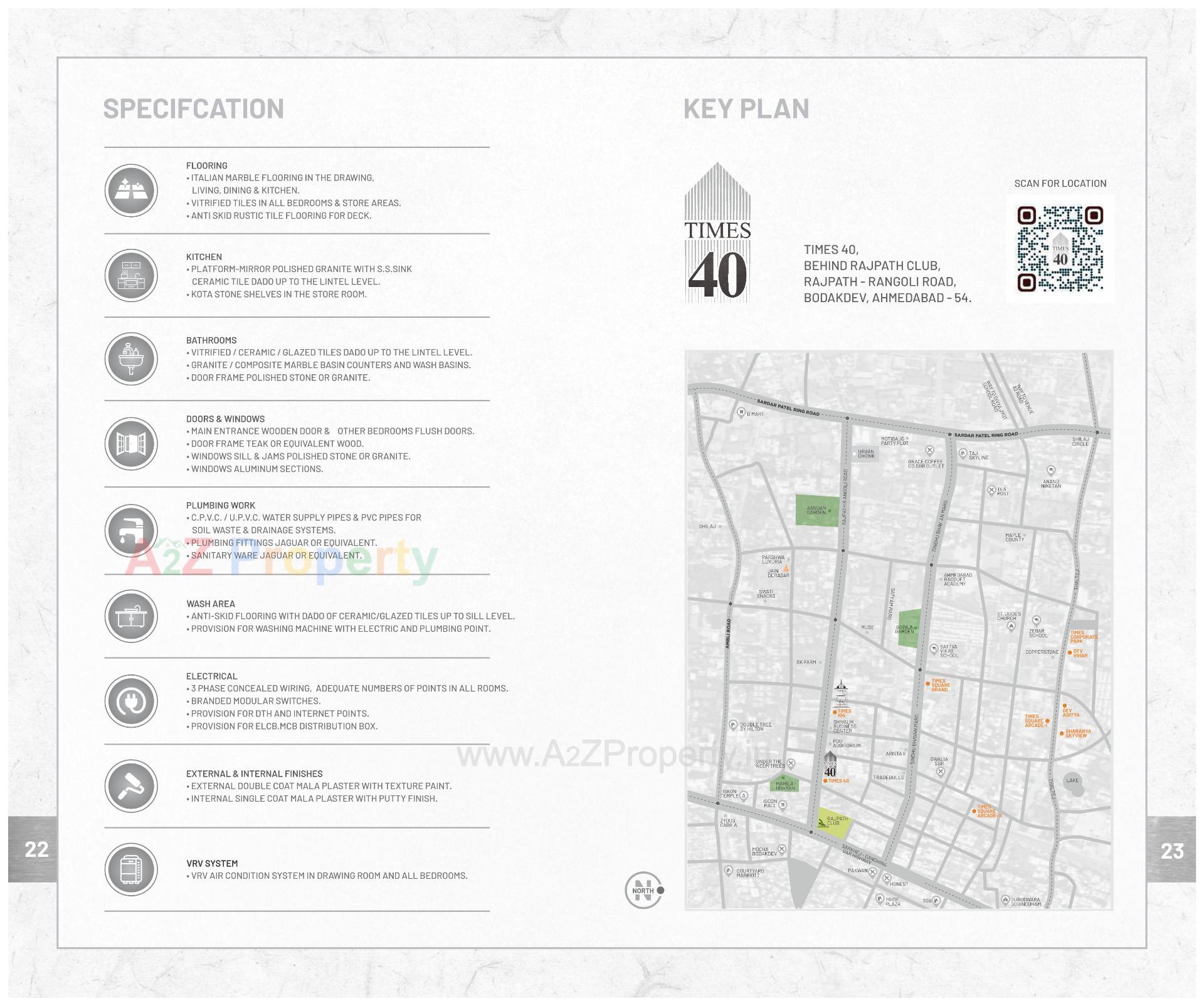  of real estate project Times 40 located at Bodakdev, Ahmedabad, Gujarat