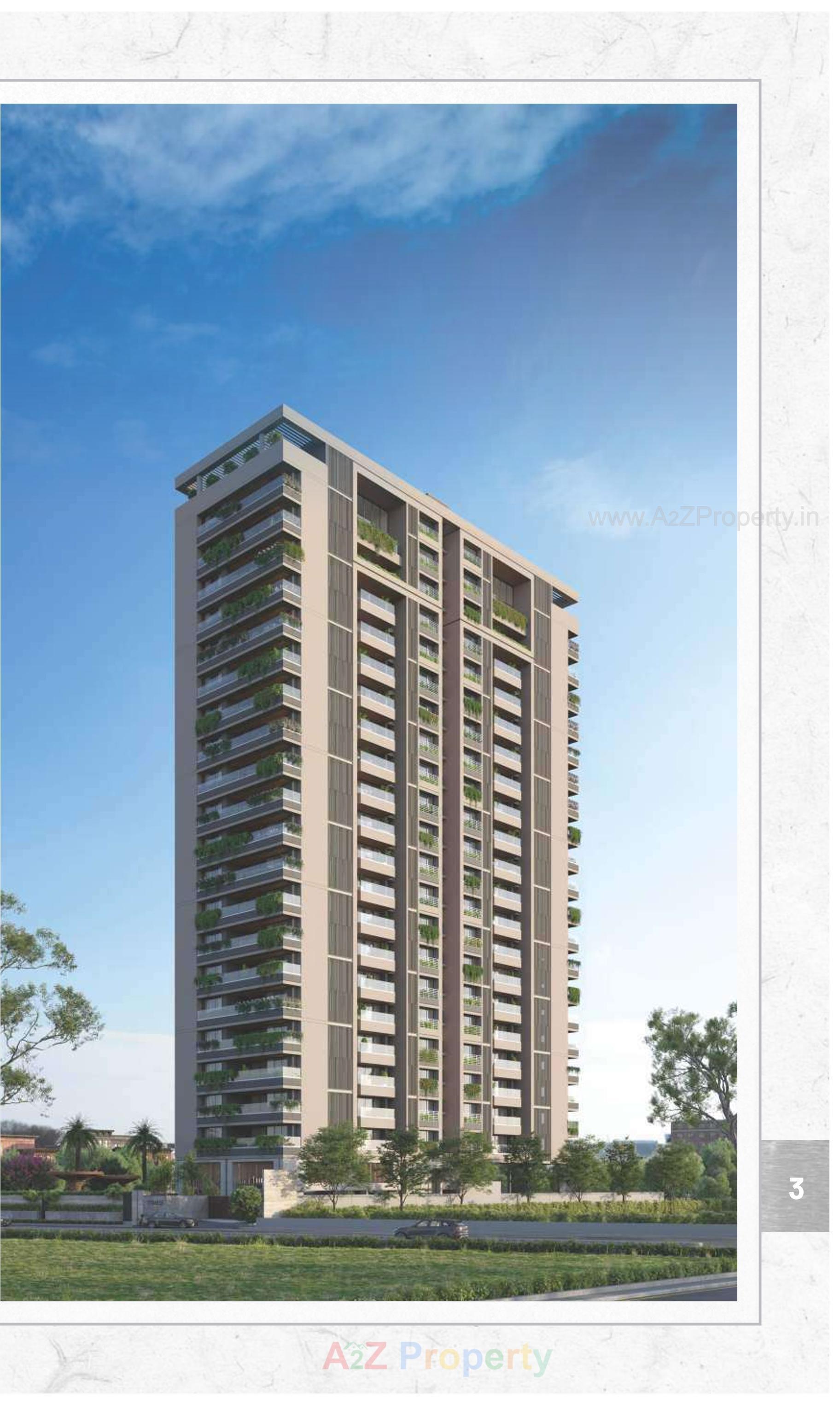 3D Elevation of real estate project Times 40 located at Bodakdev, Ahmedabad, Gujarat
