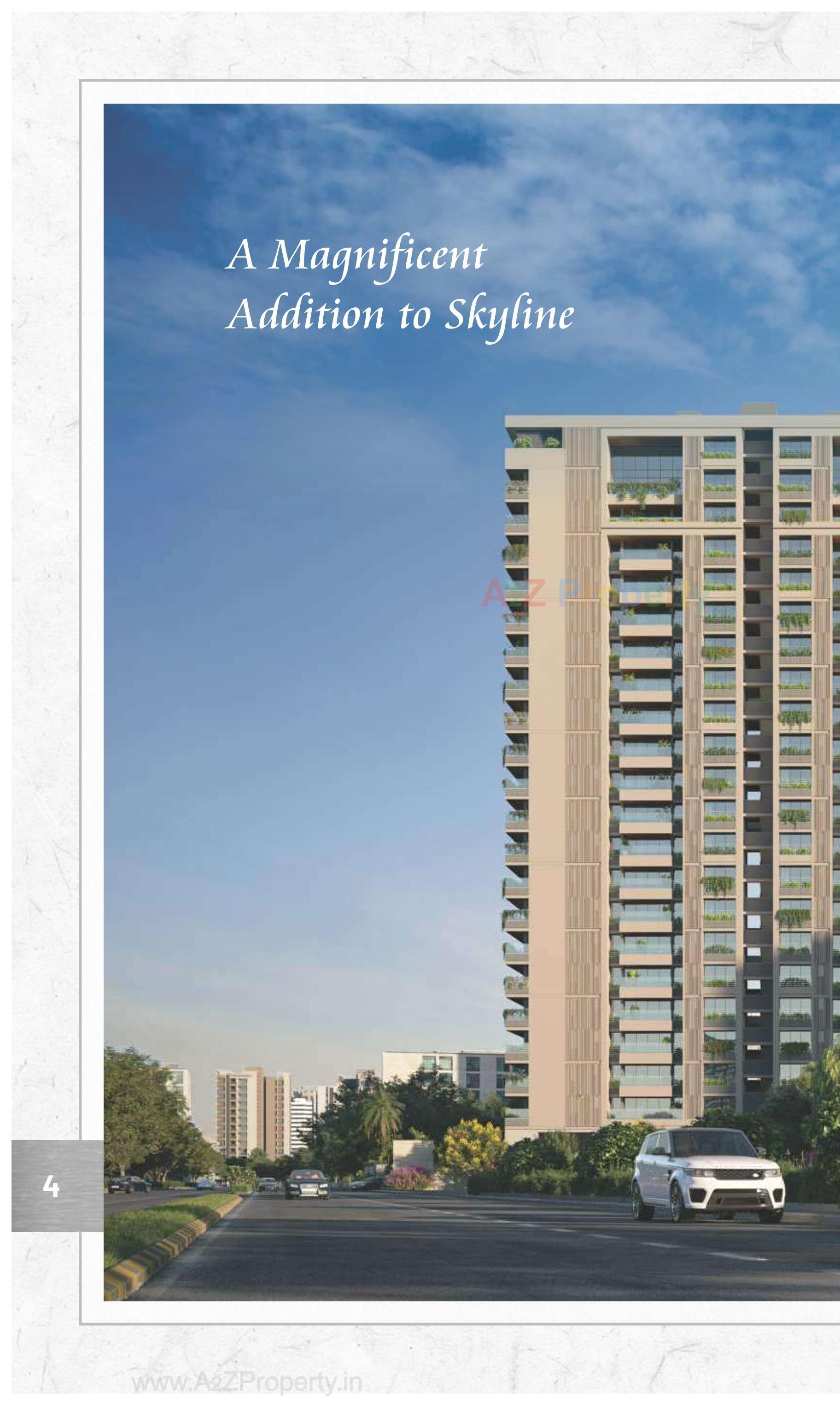 3D Elevation of real estate project Times 40 located at Bodakdev, Ahmedabad, Gujarat