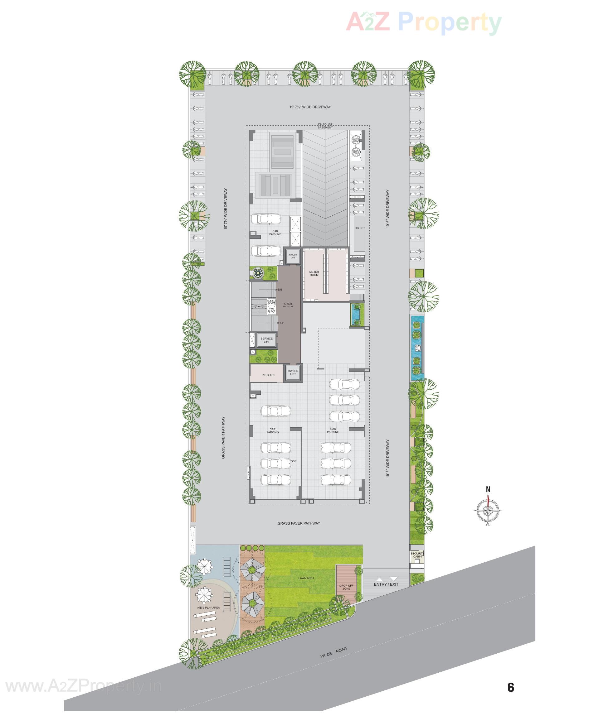 Layout of real estate project Times 40 located at Bodakdev, Ahmedabad, Gujarat
