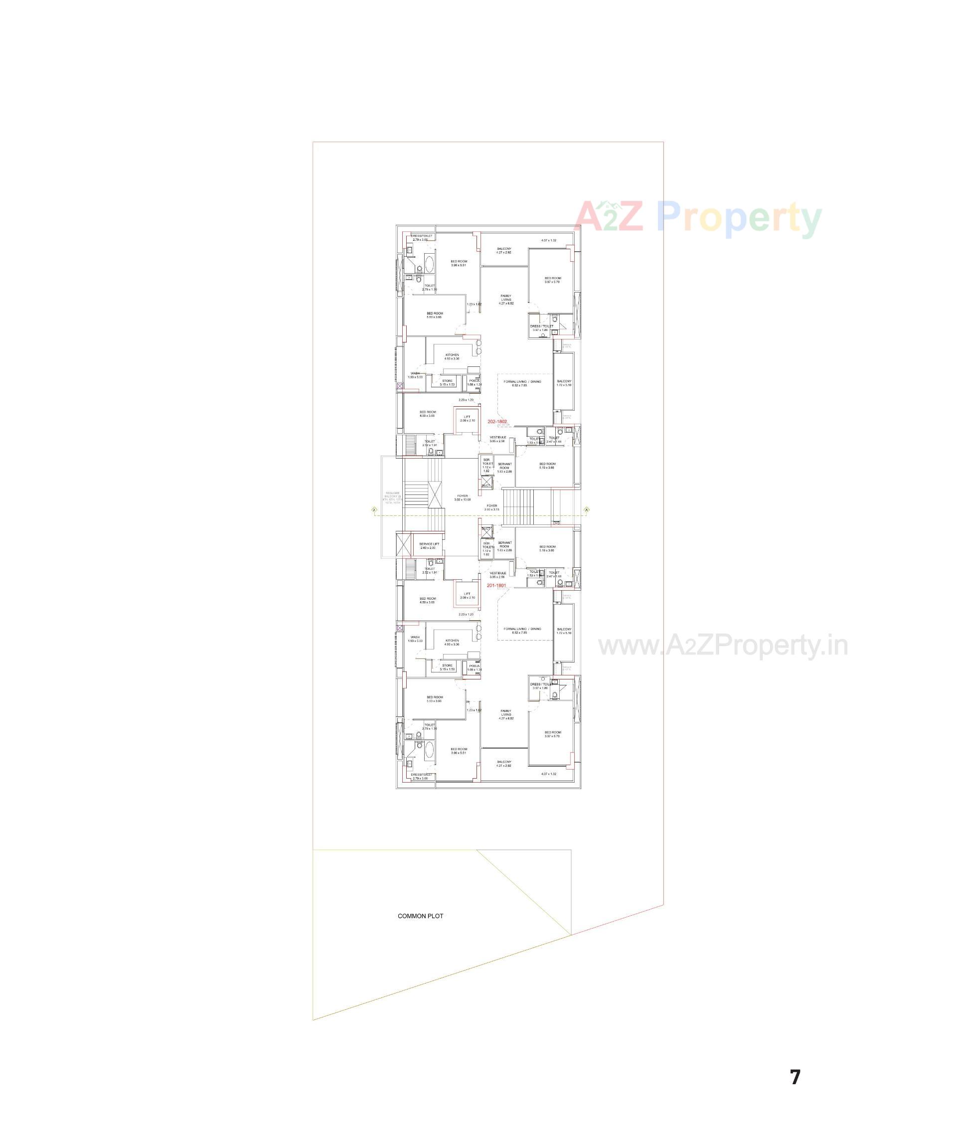 Layout of real estate project Times 40 located at Bodakdev, Ahmedabad, Gujarat