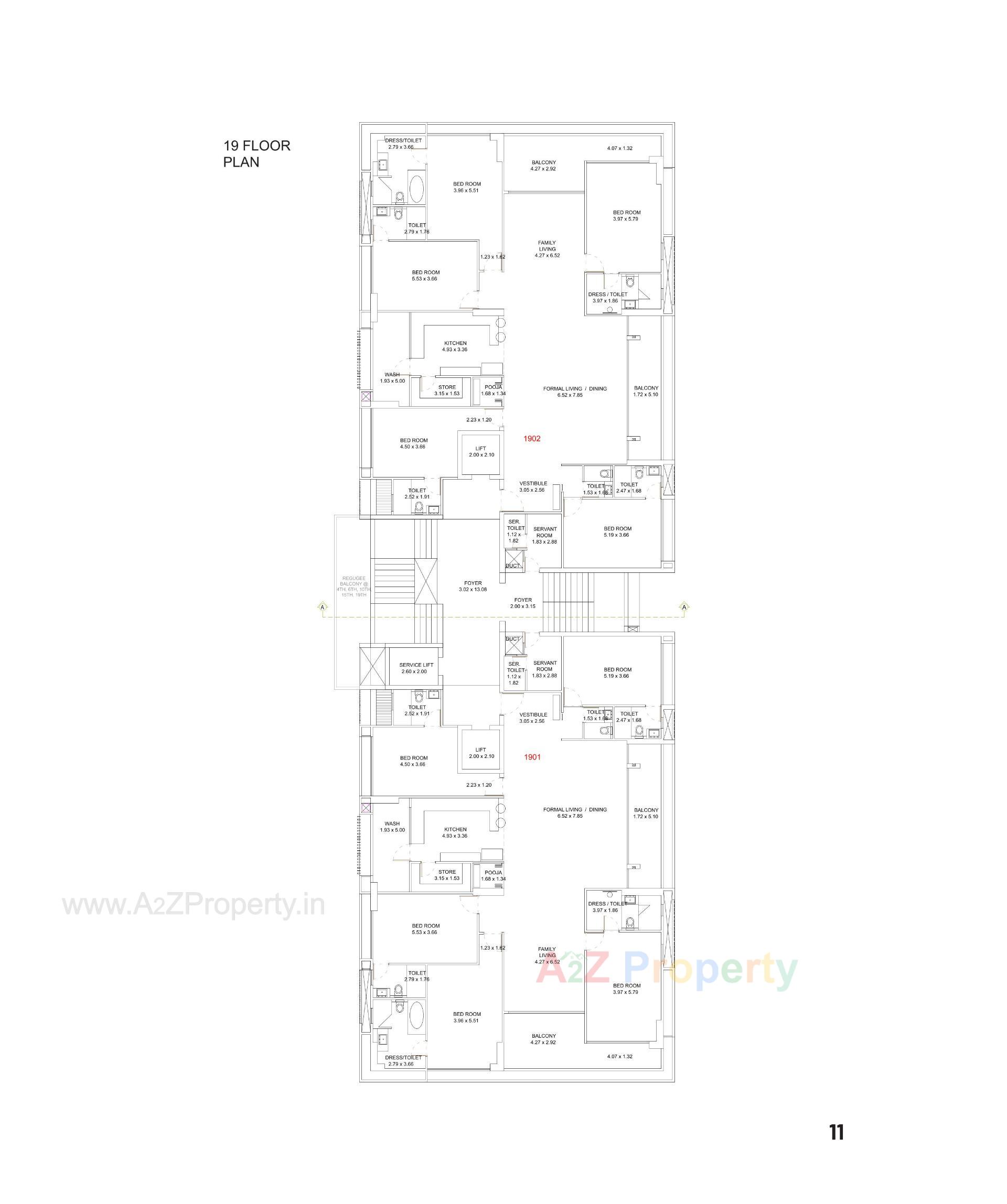 Layout of real estate project Times 40 located at Bodakdev, Ahmedabad, Gujarat