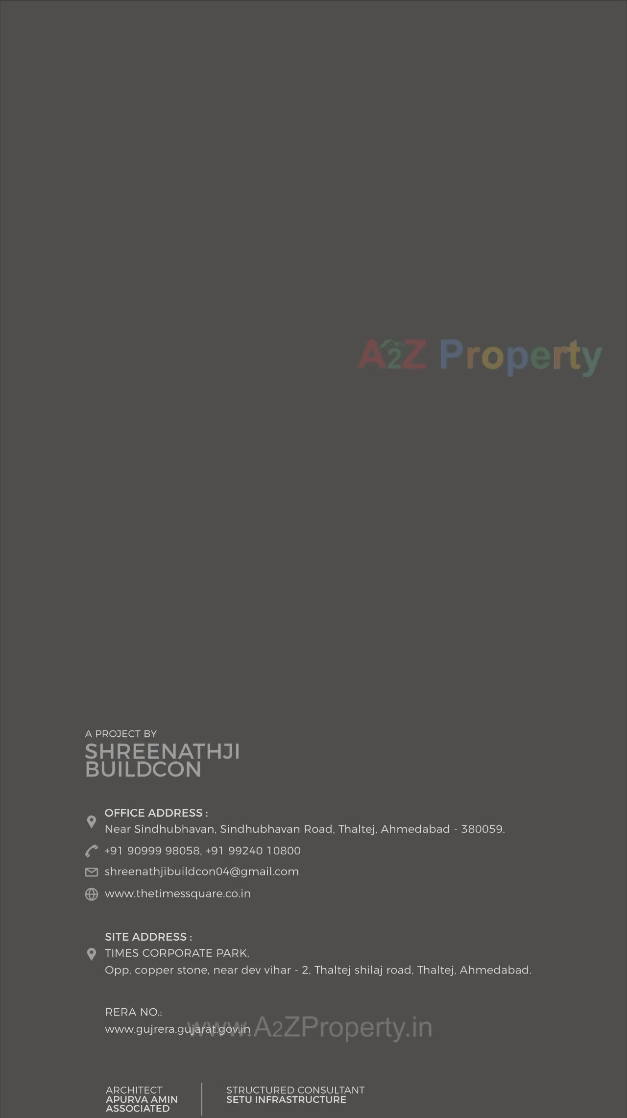  of real estate project Times Corporate Park located at Thaltej, Ahmedabad, Gujarat