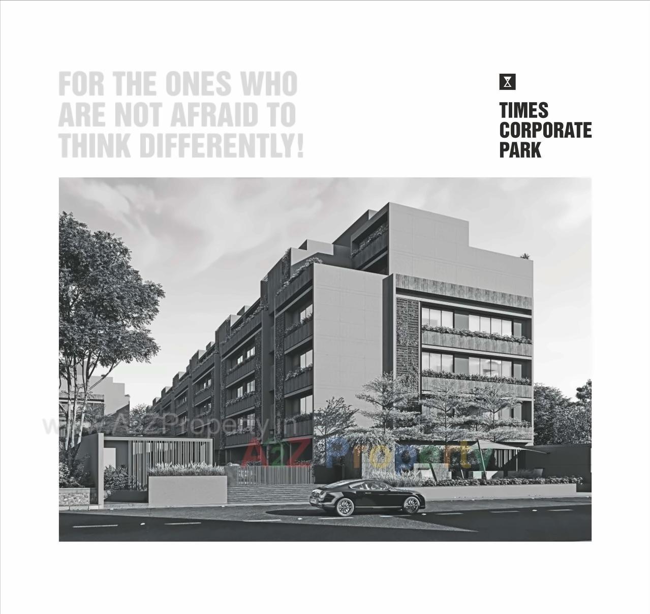 3D Elevation of real estate project Times Corporate Park located at Thaltej, Ahmedabad, Gujarat