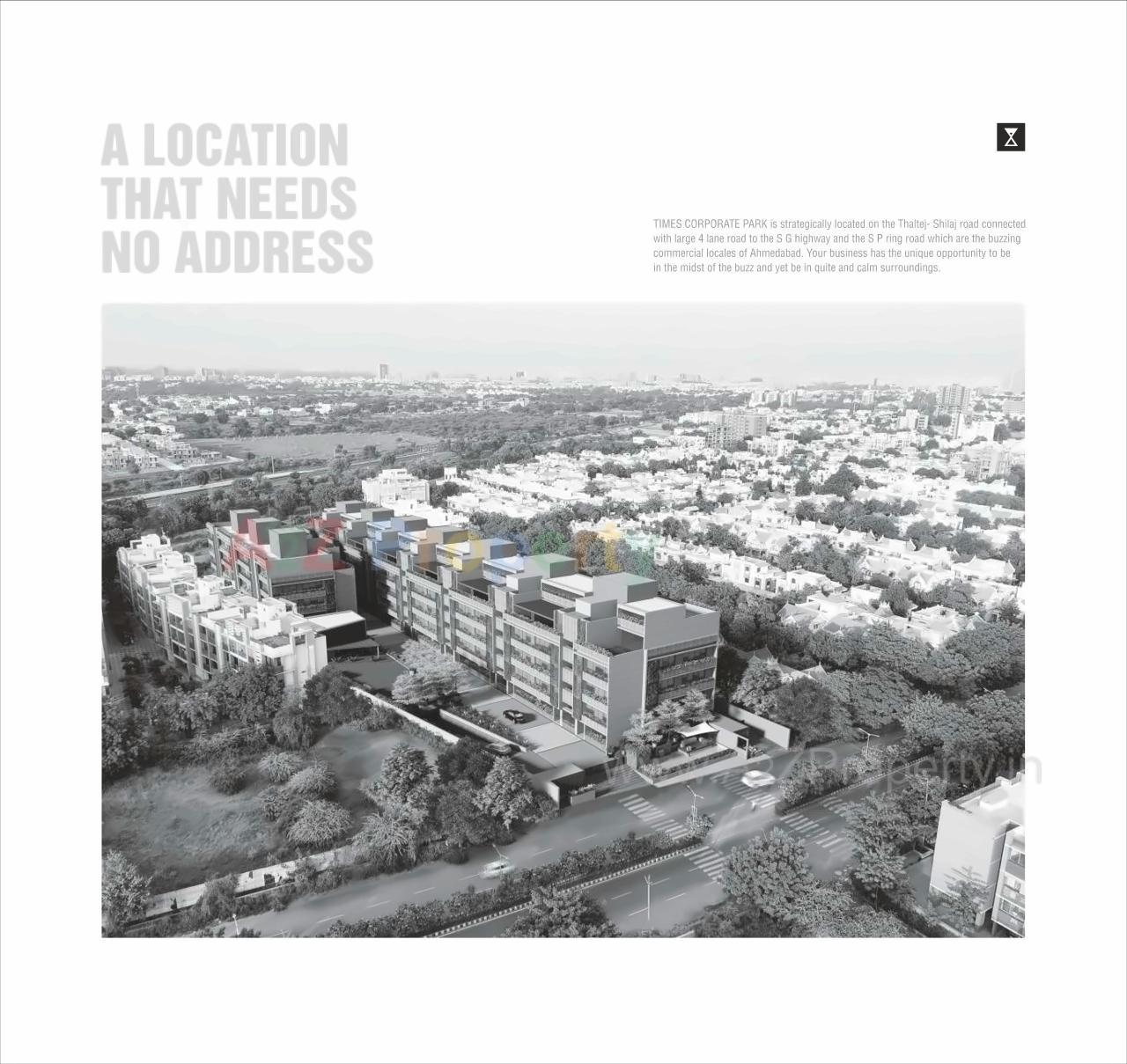  of real estate project Times Corporate Park located at Thaltej, Ahmedabad, Gujarat