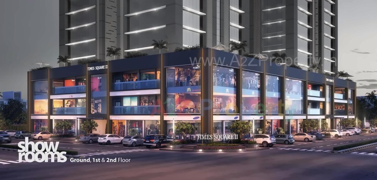 3D Elevation of real estate project Times Square Arcade located at City, Ahmedabad, Gujarat