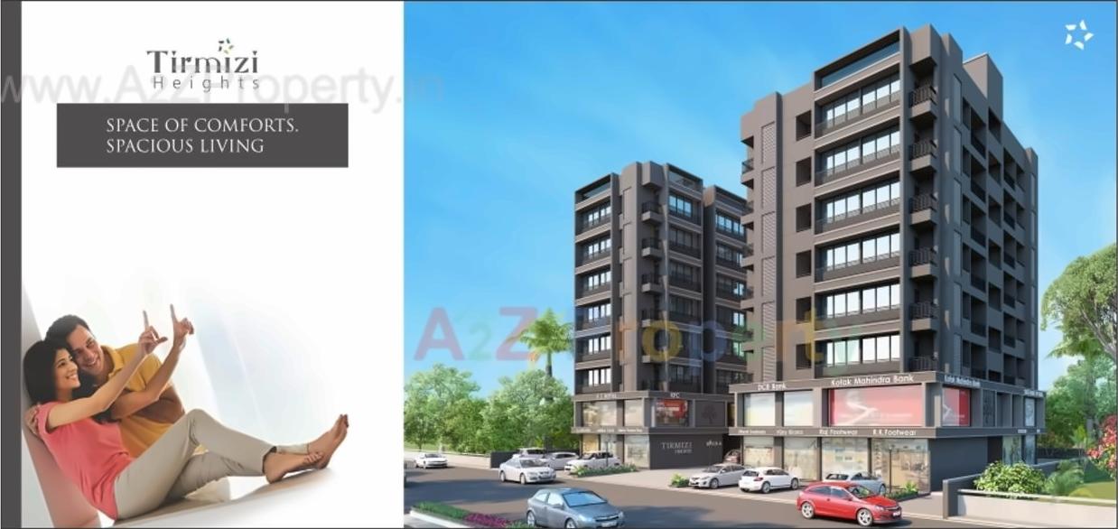 3D Elevation of real estate project Tirmizi Hieghts located at City, Ahmedabad, Gujarat