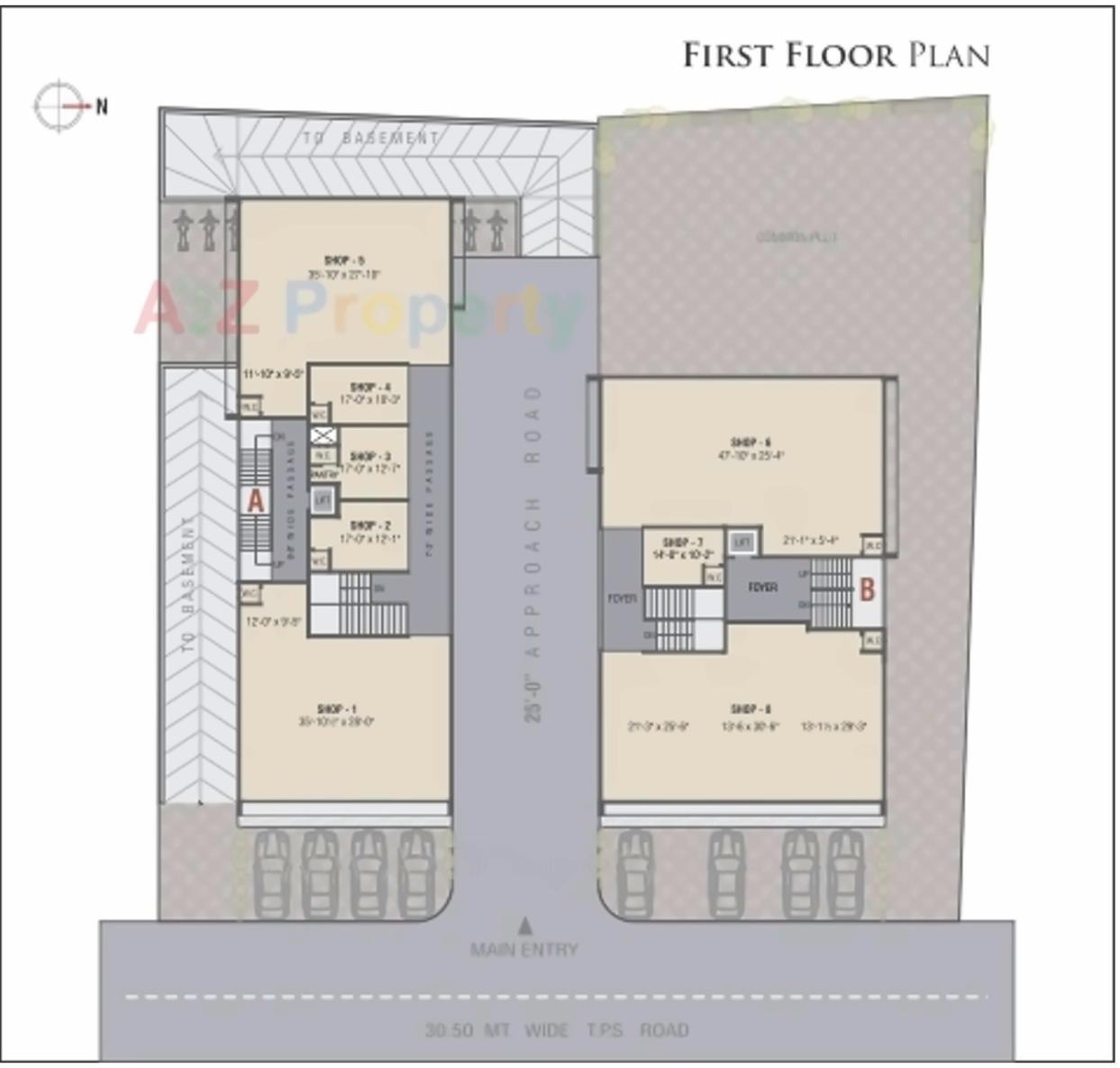 Layout of real estate project Tirmizi Hieghts located at City, Ahmedabad, Gujarat