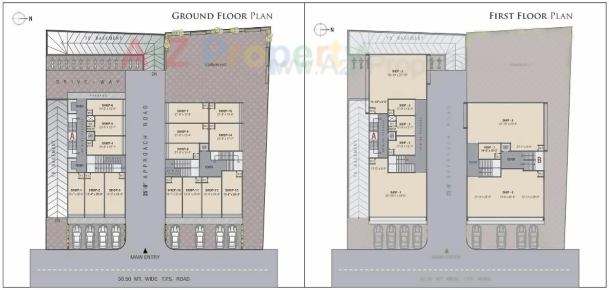 Layout of real estate project Tirmizi Hieghts located at City, Ahmedabad, Gujarat
